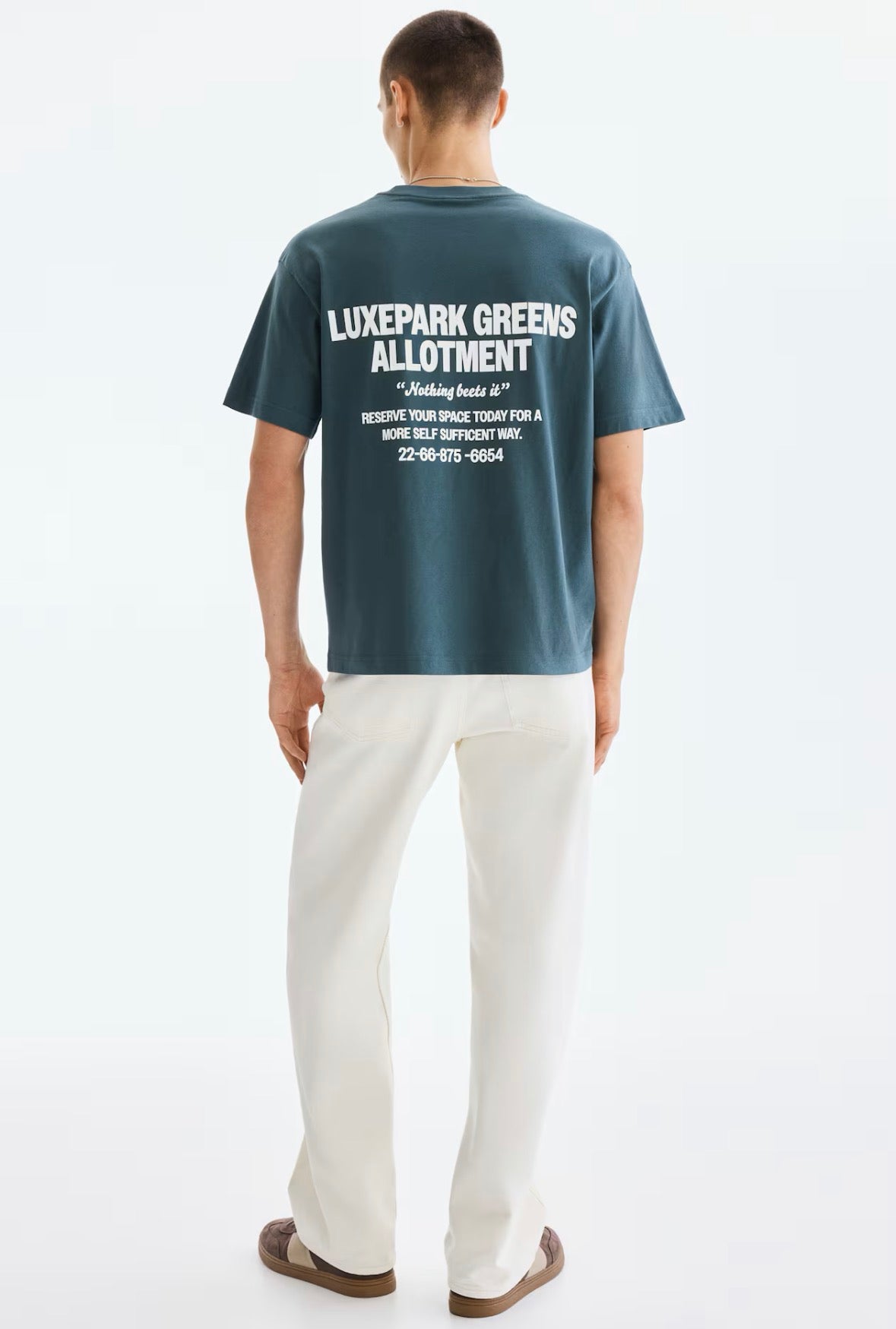 LOOSE FIT PRINTED Allotment T-Shirts-Dark turquoise -0967955179