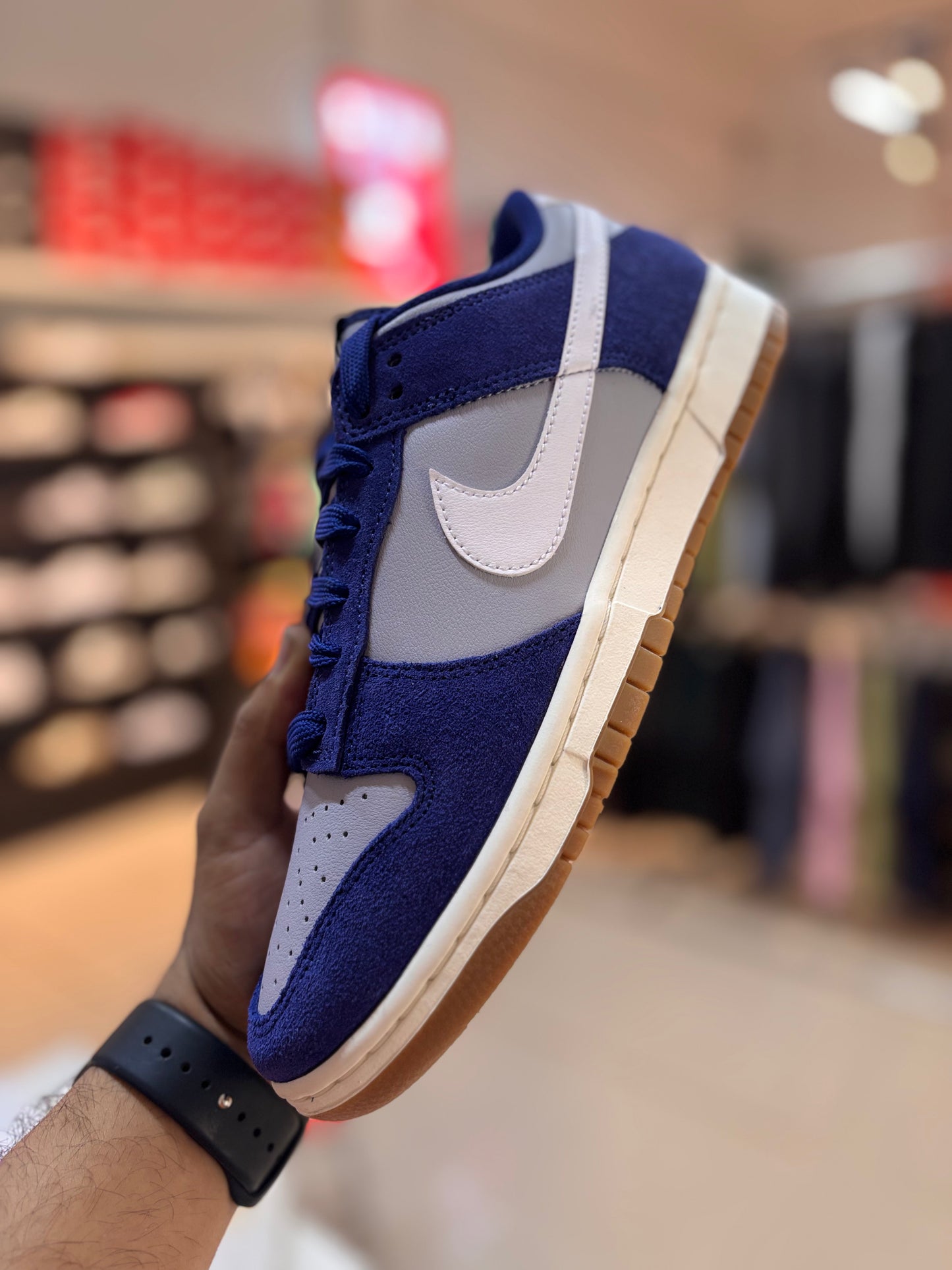 NIKE DUNK LOW RETRO SE
WOLF GREY/WHITE-DEEP ROYAL BLUE-SAIL -Ib6399 003