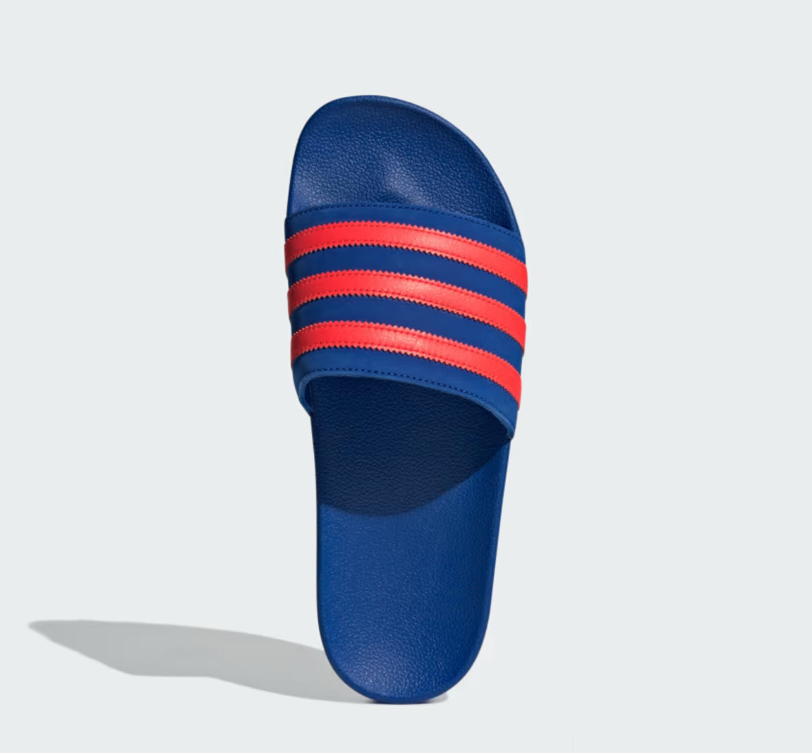 ADILETTE SLIDES-Power Blue / Solar Red / Power Blue-JH9002