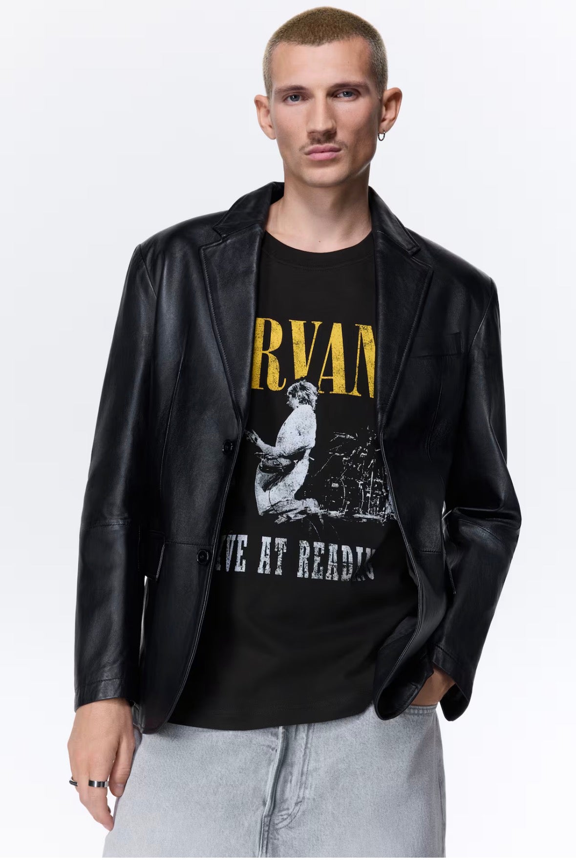 Loose Fit T-Shirts Black/Nirvana-0972640197