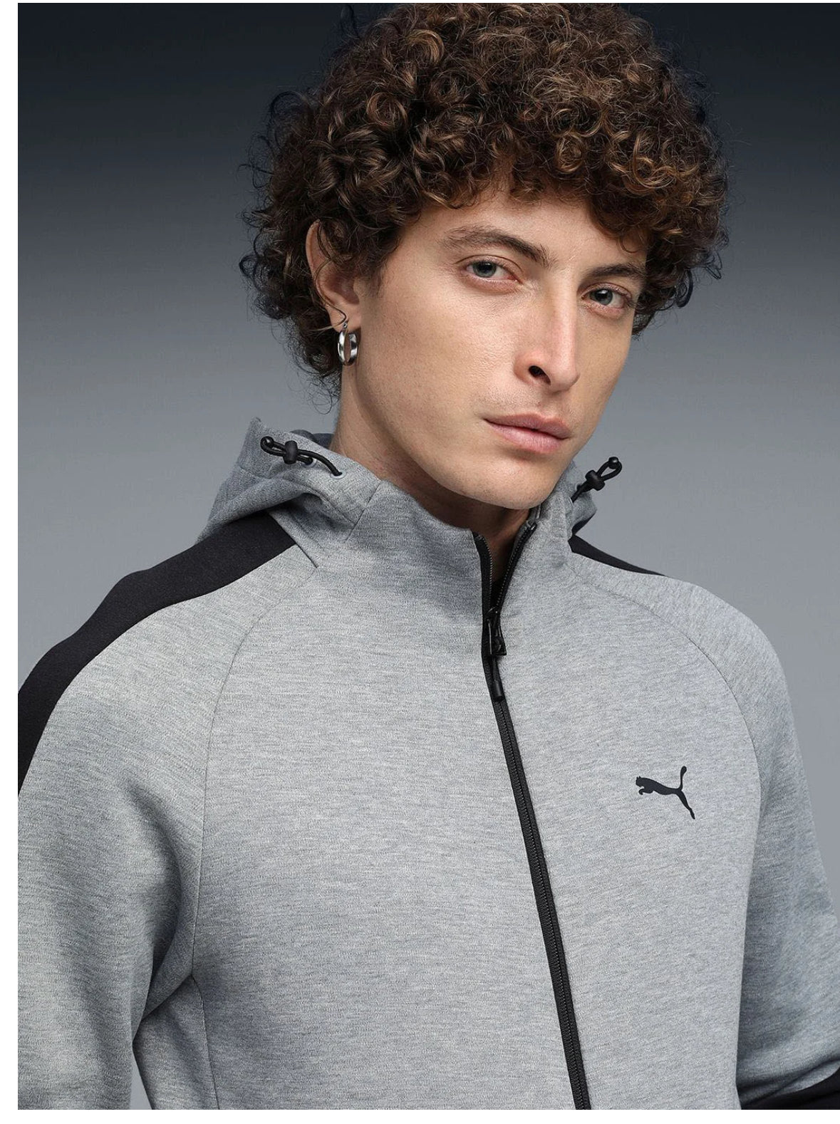Puma Evostripe Solid cotton Slim_Fit Trainning Hoodie Sporty Jacket- 631529 03