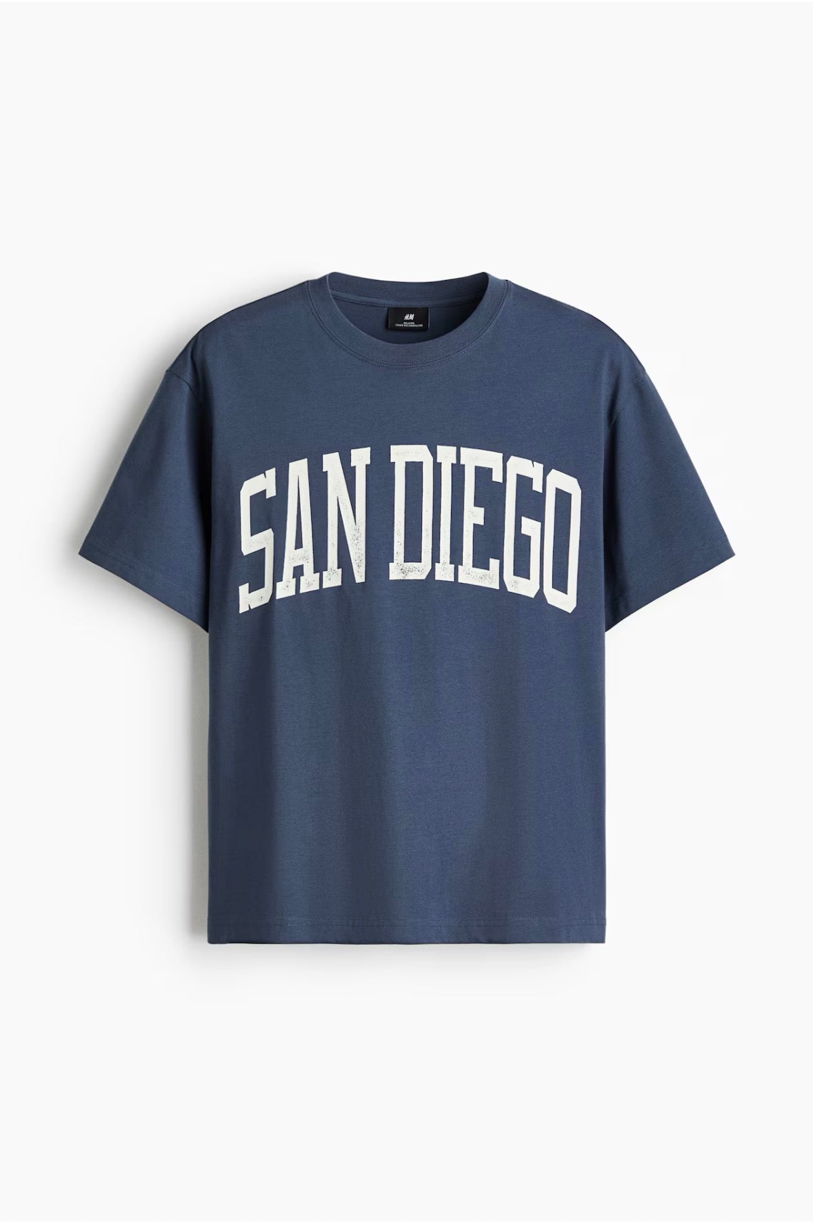 Loose Fit  Printed T-shirts-blue-san/Diego-0967955190