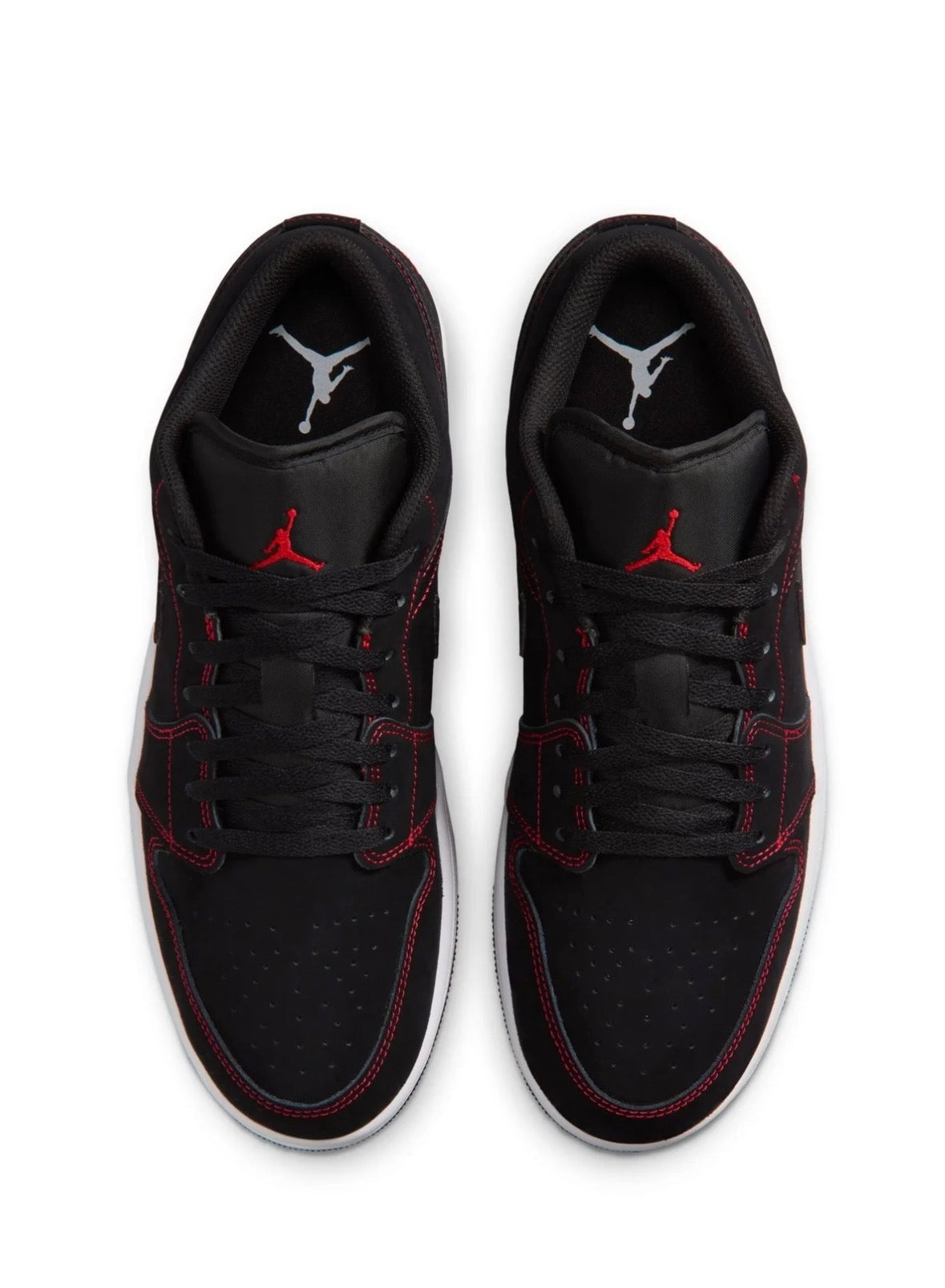 Air Jordan 1 Low Black/White/University Red -553560-076