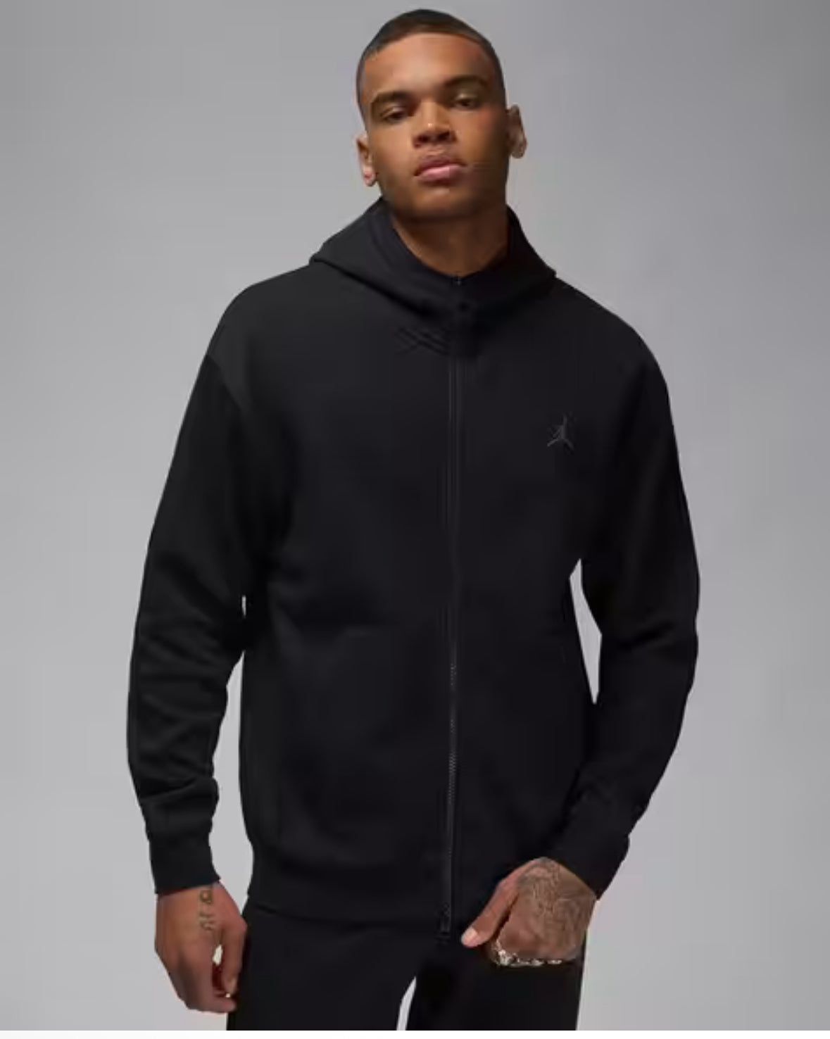 Men Jordan Sport Hoop Dri-Fit Zip-Front Hoodie -Fv8602-010