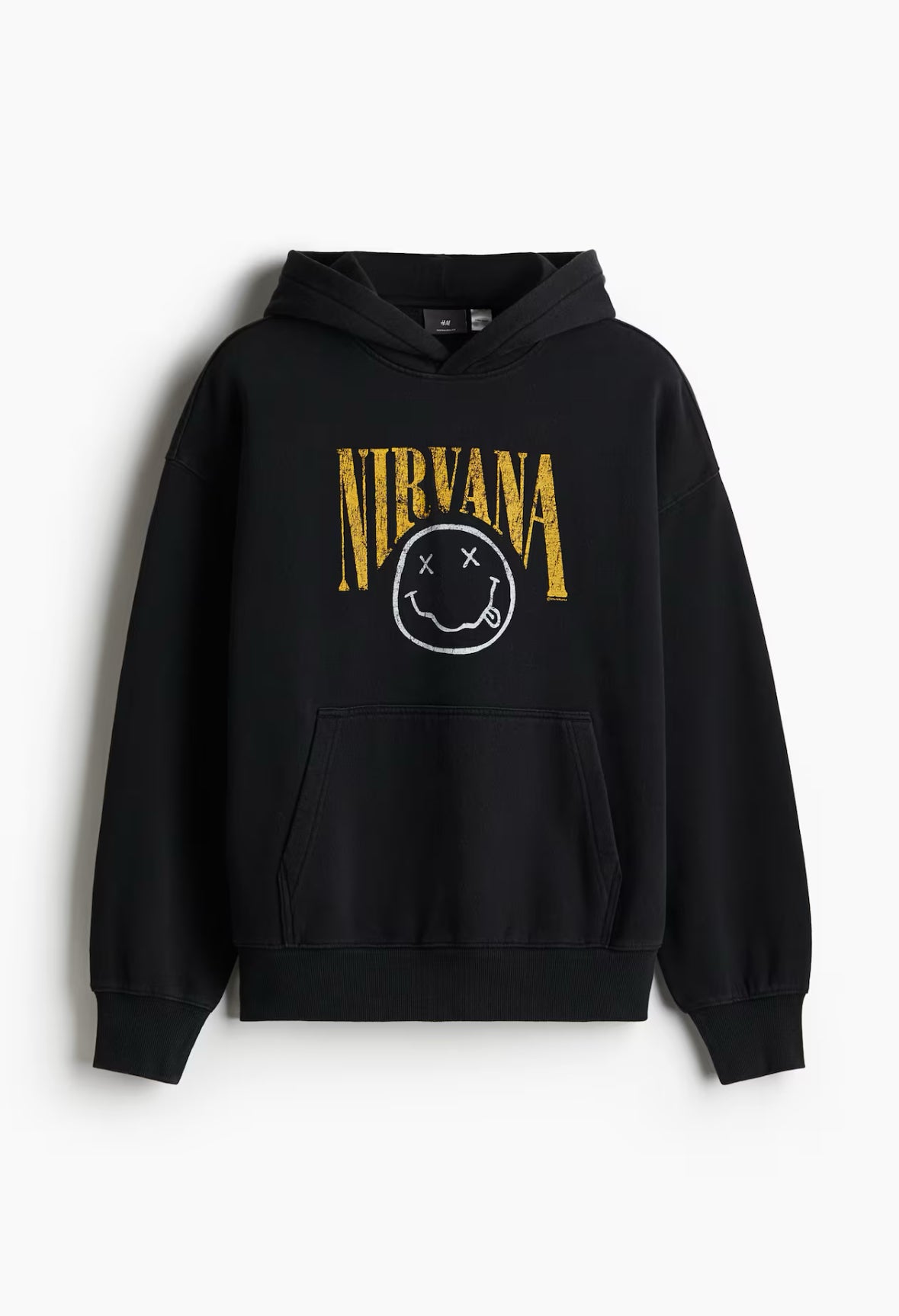 Loose fit hoodies-Black/ Nirvana-1117750021