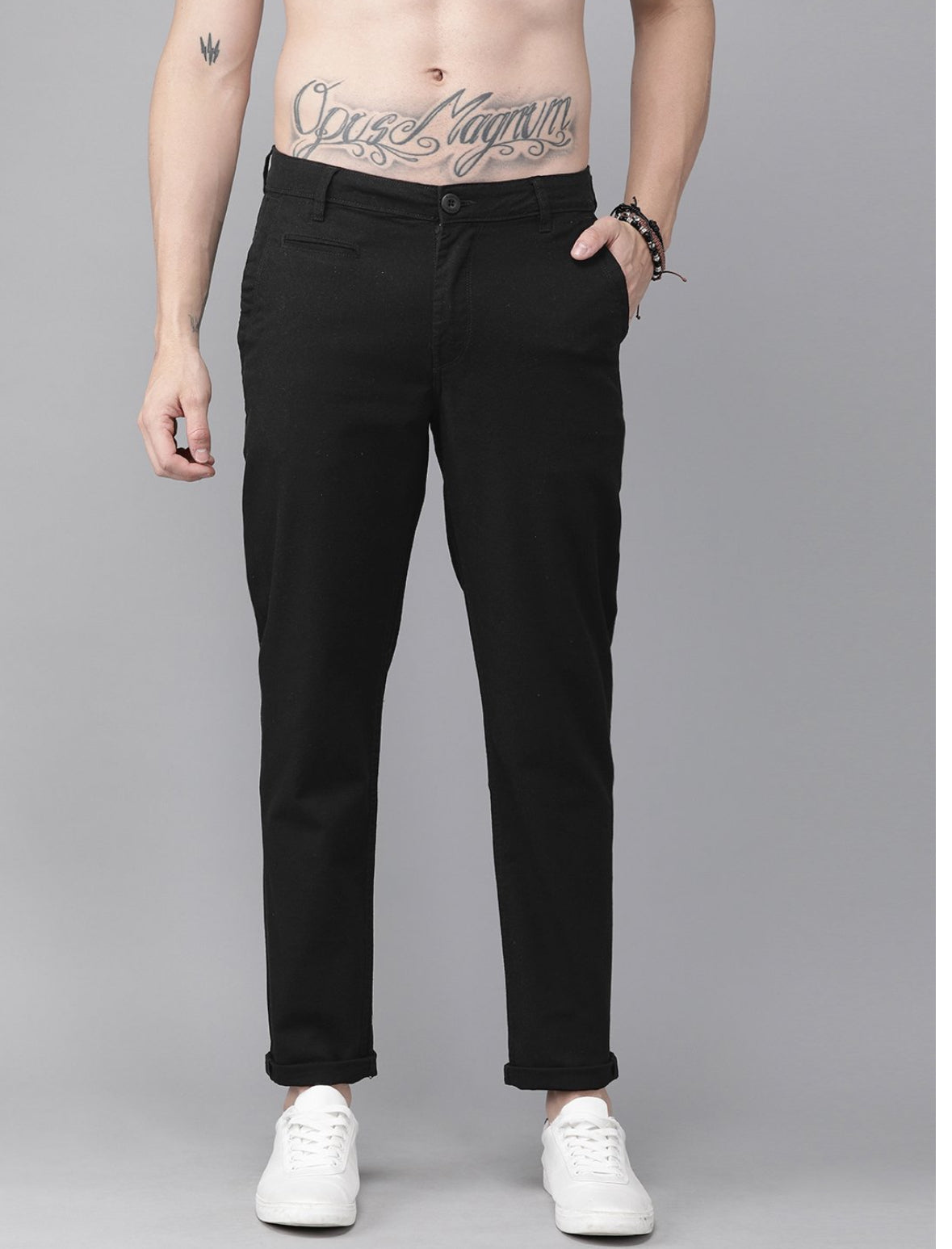 Men Black RegularTrousers          
-black-11201226