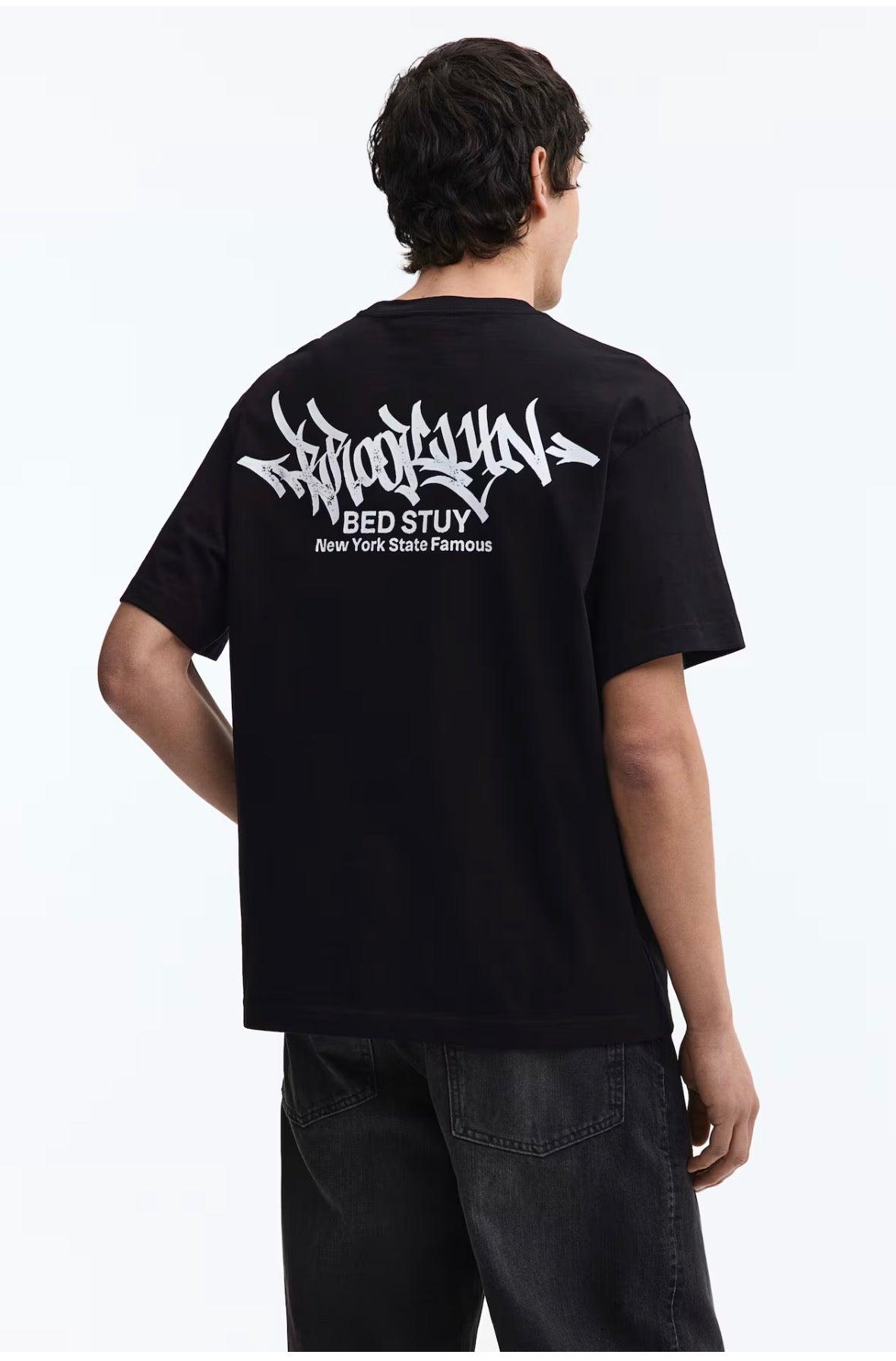 Loose Fit Printed T-Shirts-black/brooklyn-0967955171