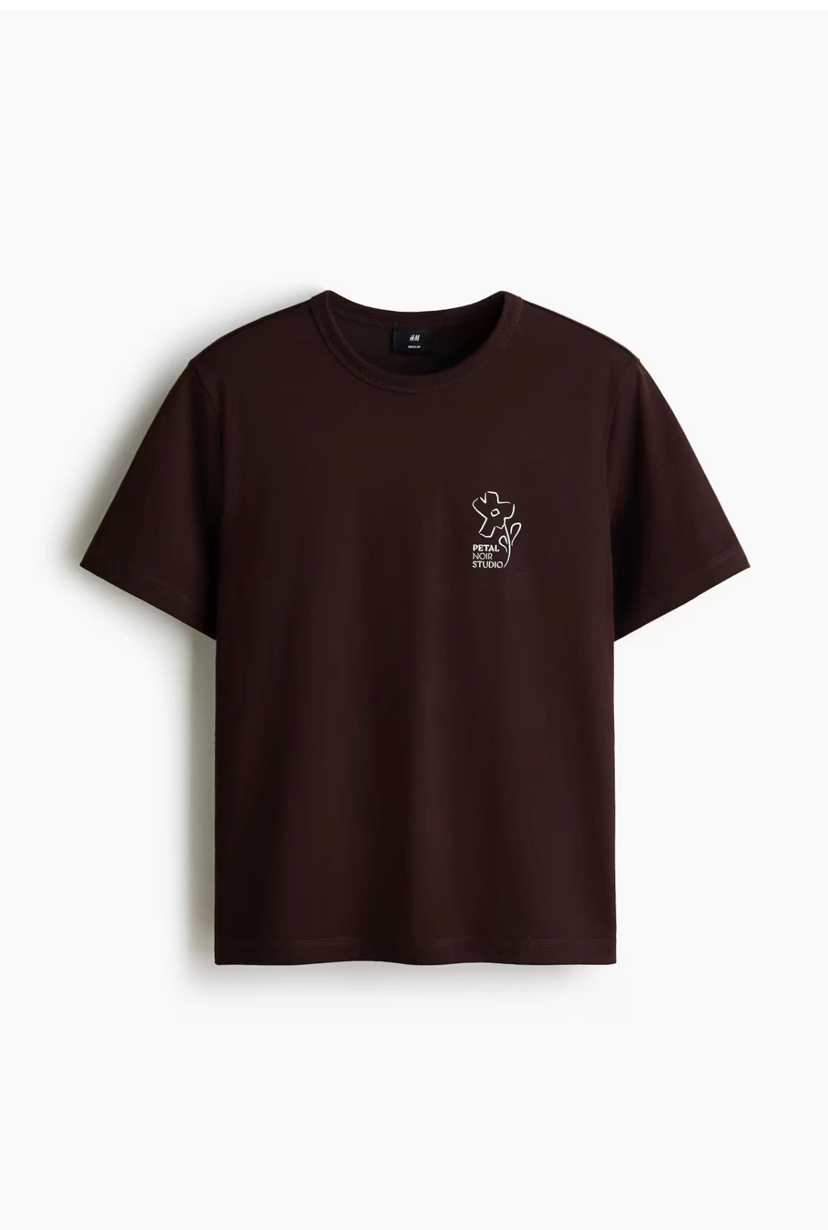 Regular Fit CoolMax T-Shirts-Dark Brown/ Petal Noir Stadio-1321863001