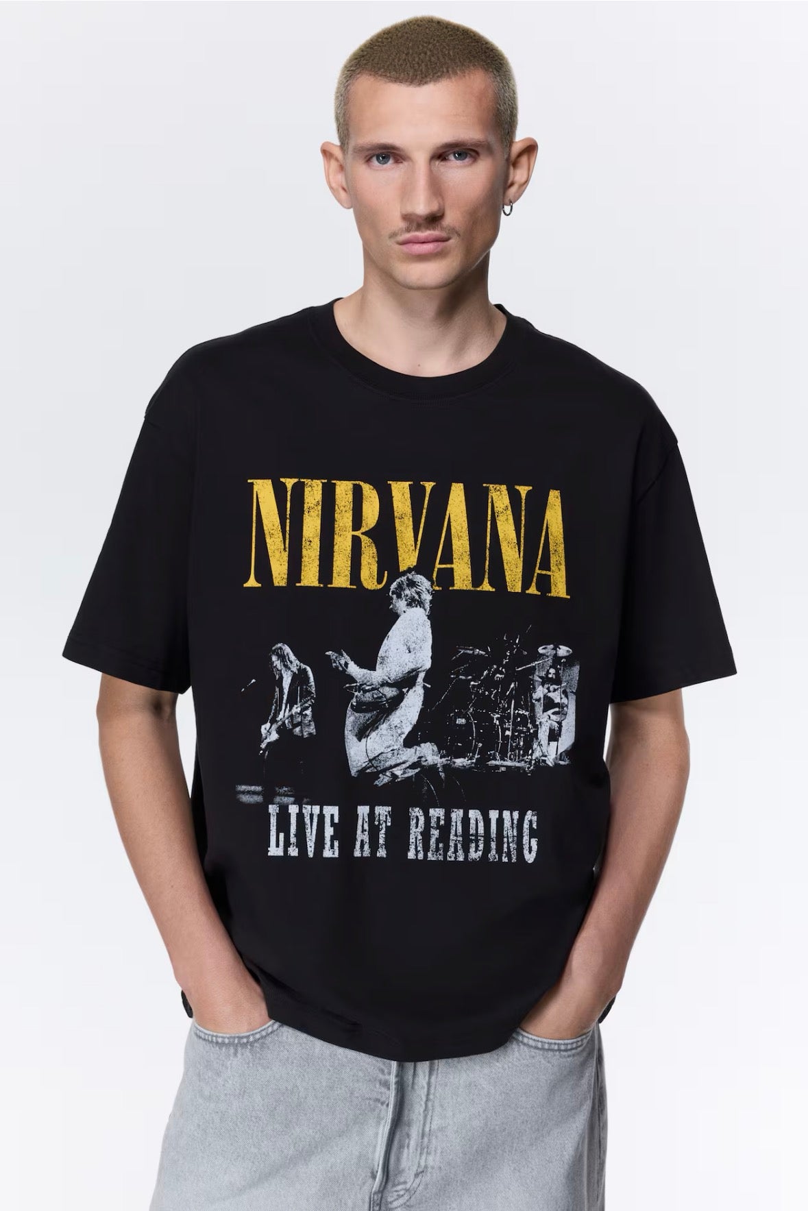 Loose Fit T-Shirts Black/Nirvana-0972640197
