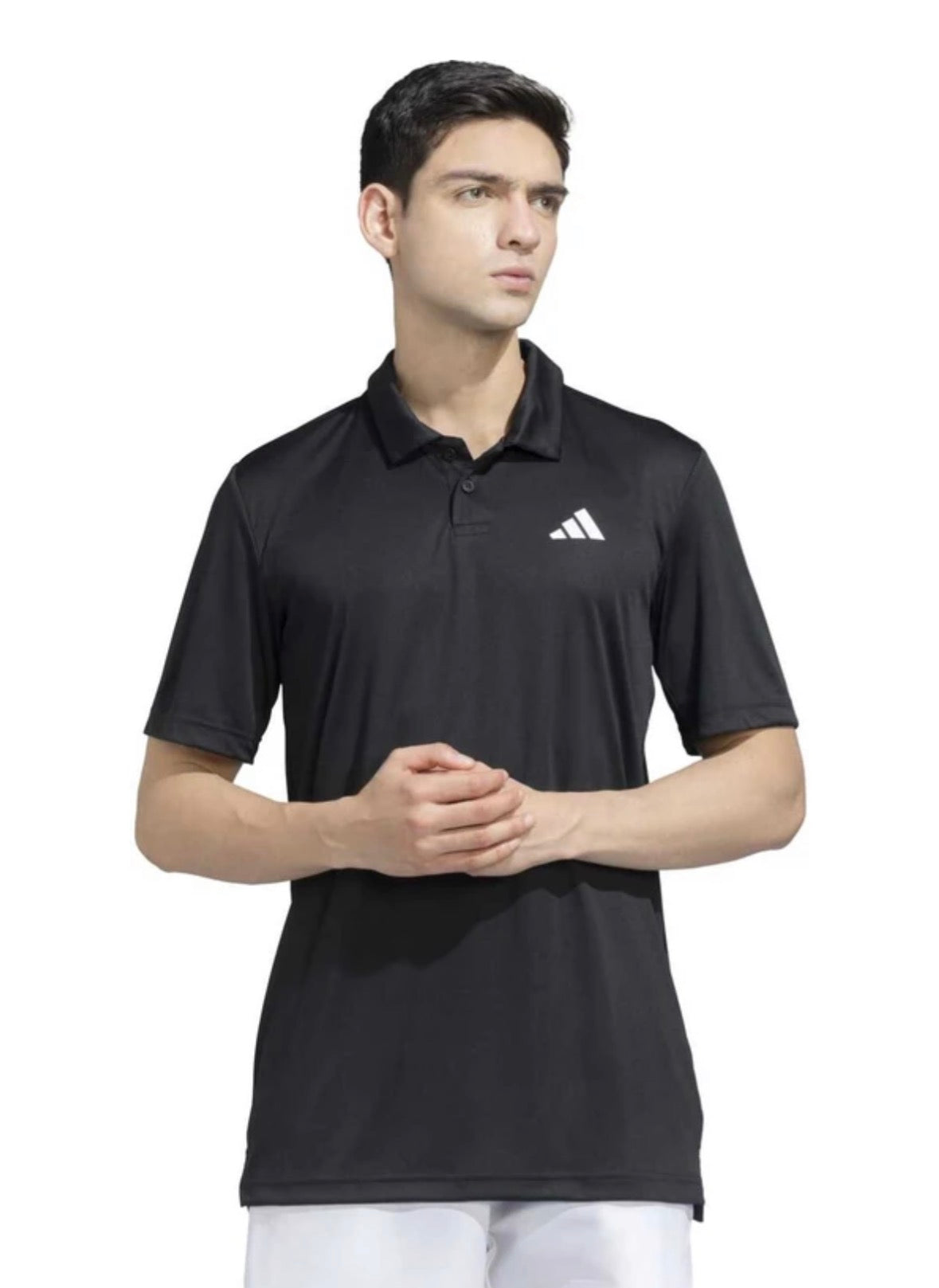 Adidas men Graphic Print Polo Neck Polyester Black-Jx3239
