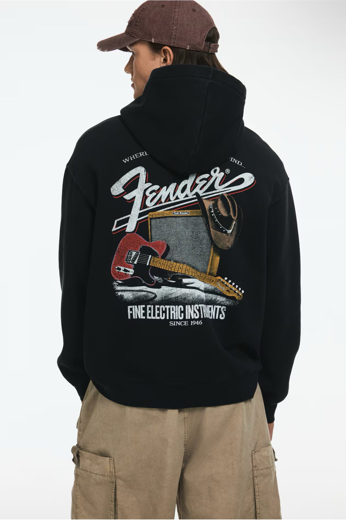 Loose fit Hoodies-Black Fender-1065654068