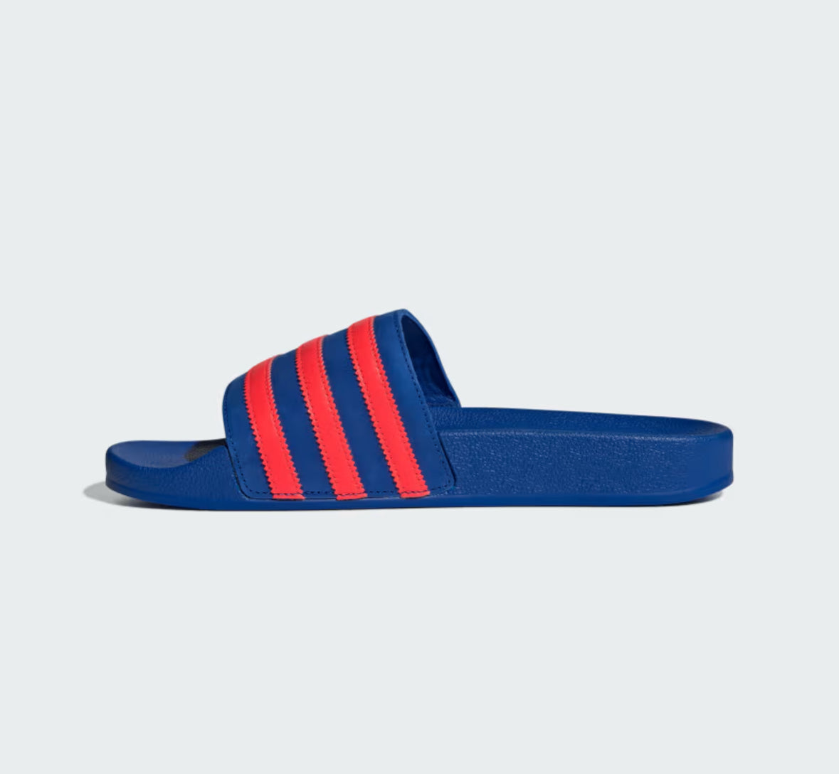 ADILETTE SLIDES-Power Blue / Solar Red / Power Blue-JH9002