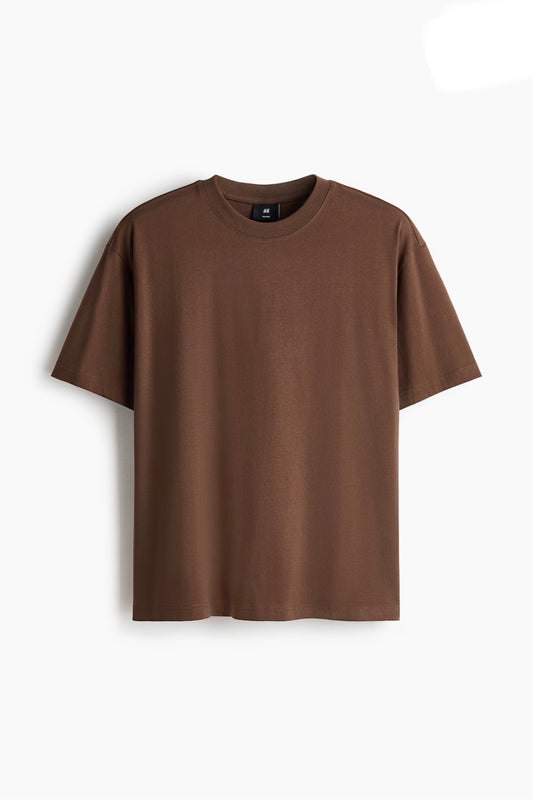 LOOSE FIT T-SHIRT -Brown-1309319017