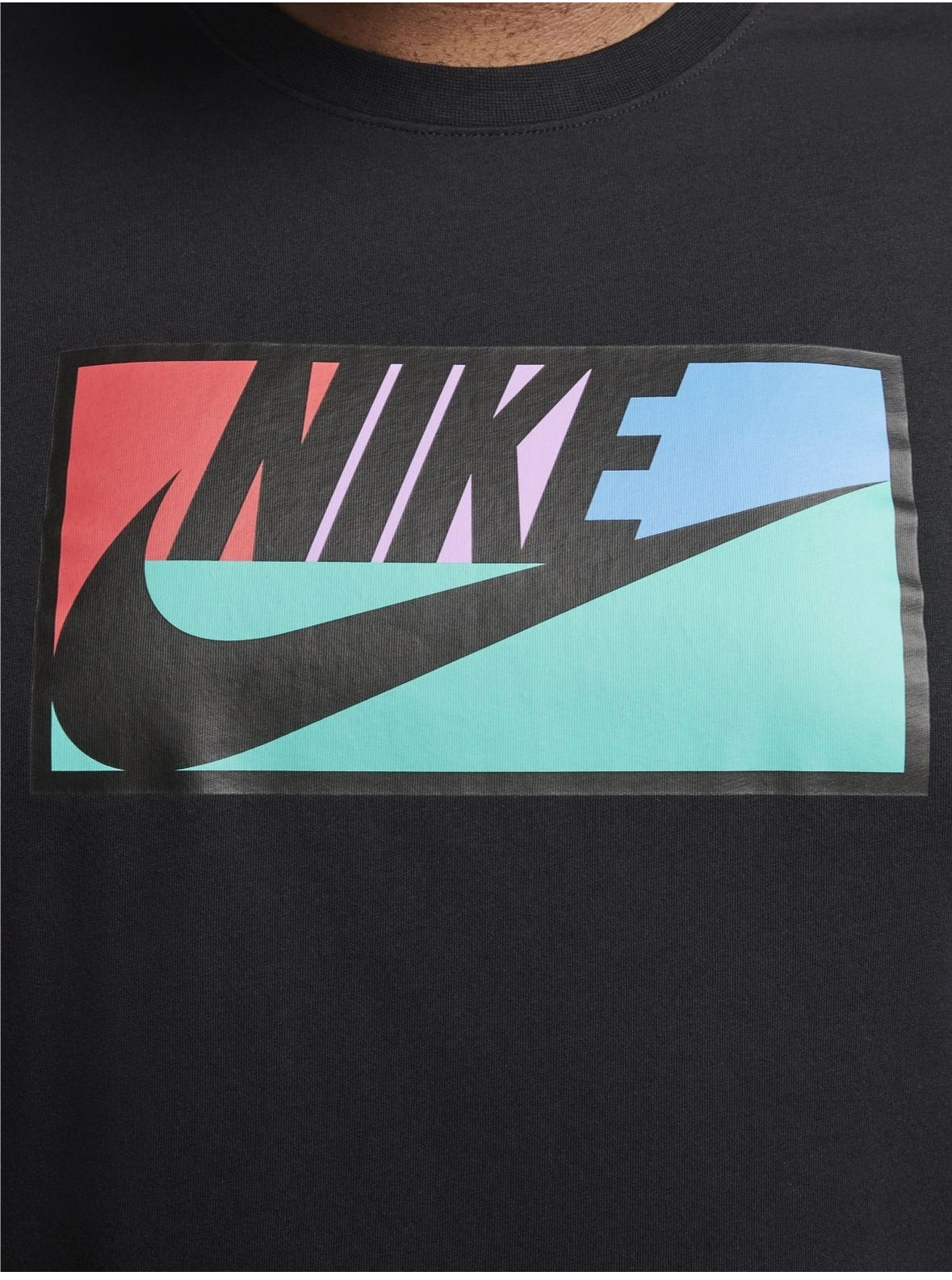 Men Printed Round Neck Pure Cotton Black T-Shirt-fj1122-010