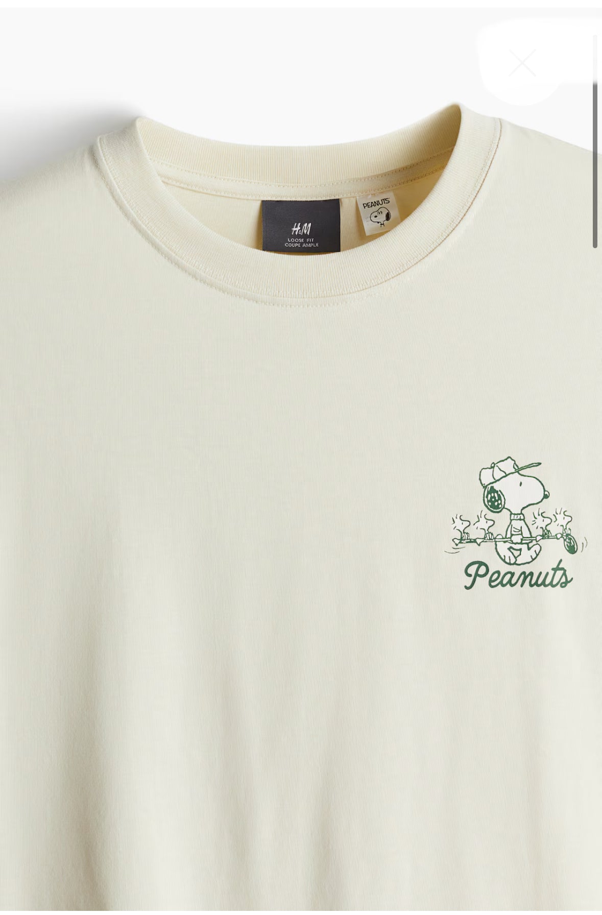 LOOSE FIT PRINTED T-SHIRT -Light beige/Snoopy -1268967002