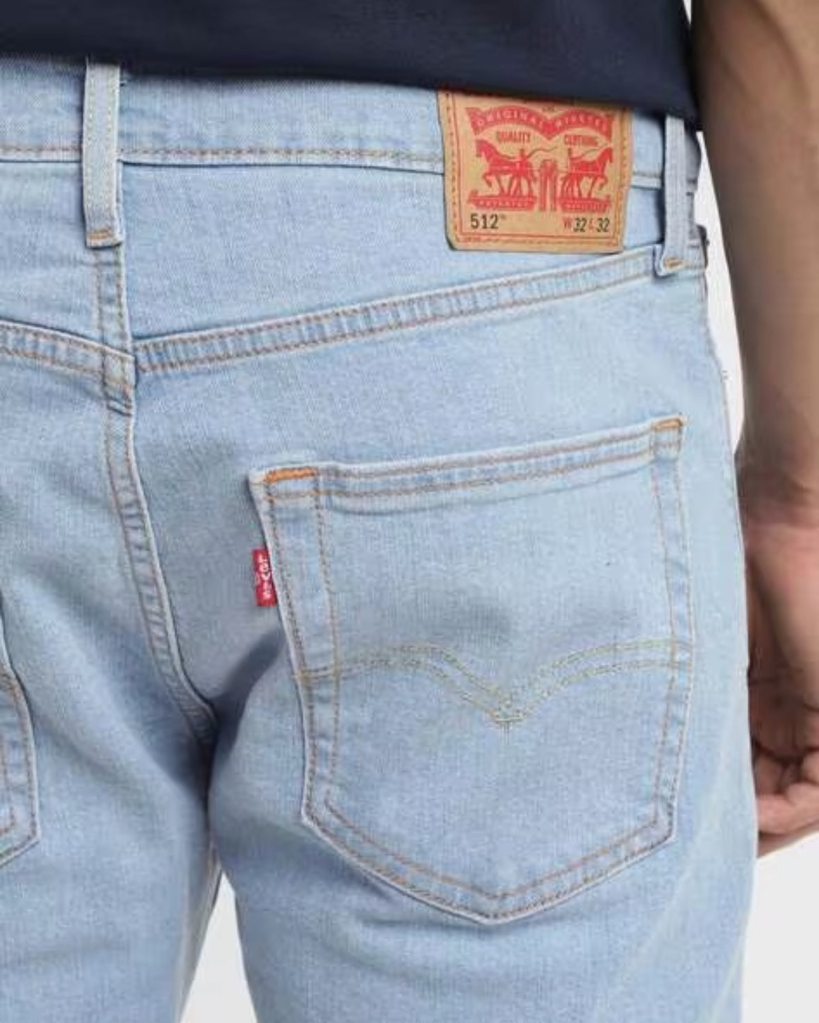 Men Heavily Washed 512 Tapere...