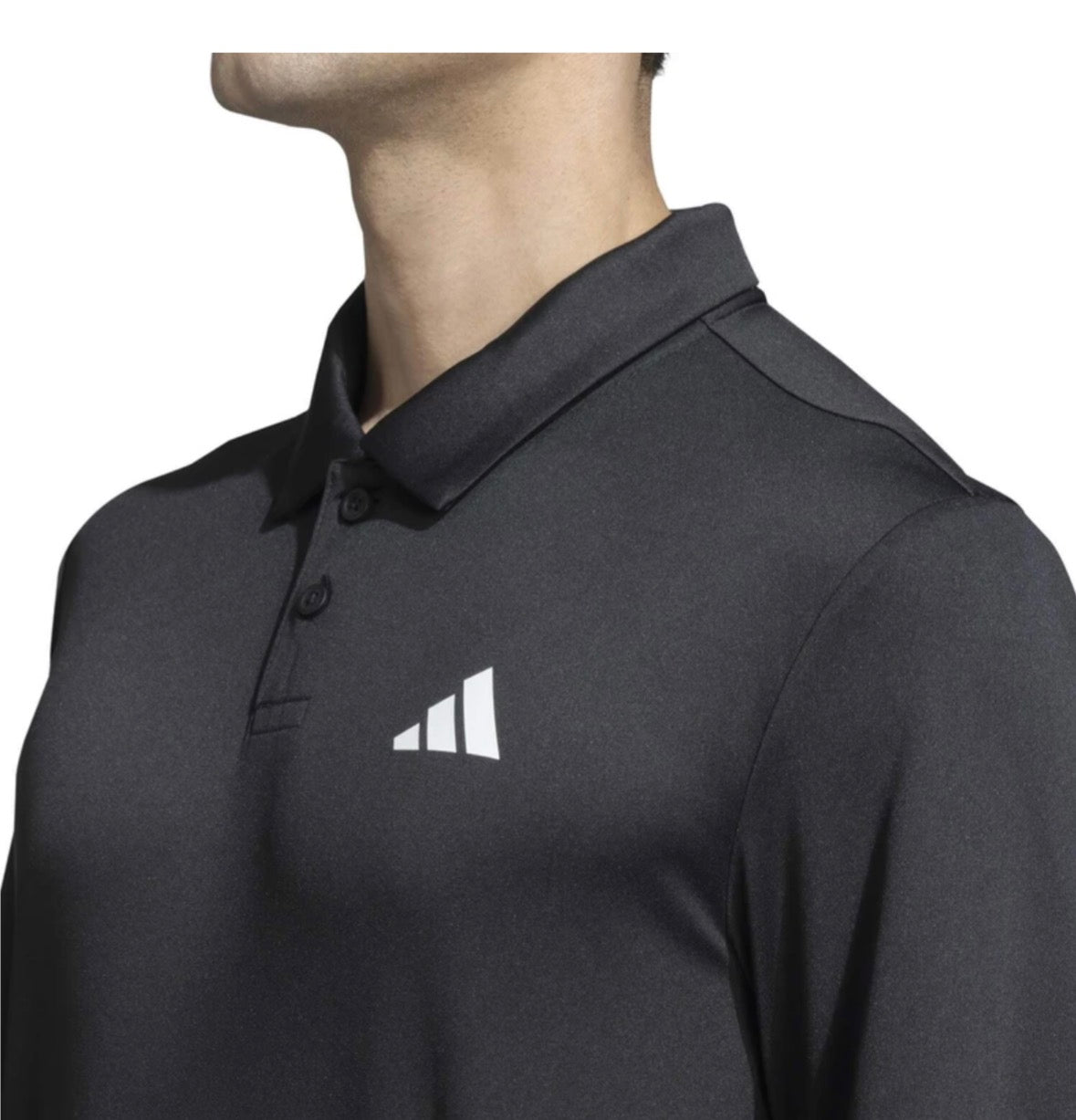 Adidas men Graphic Print Polo Neck Polyester Black-Jx3239