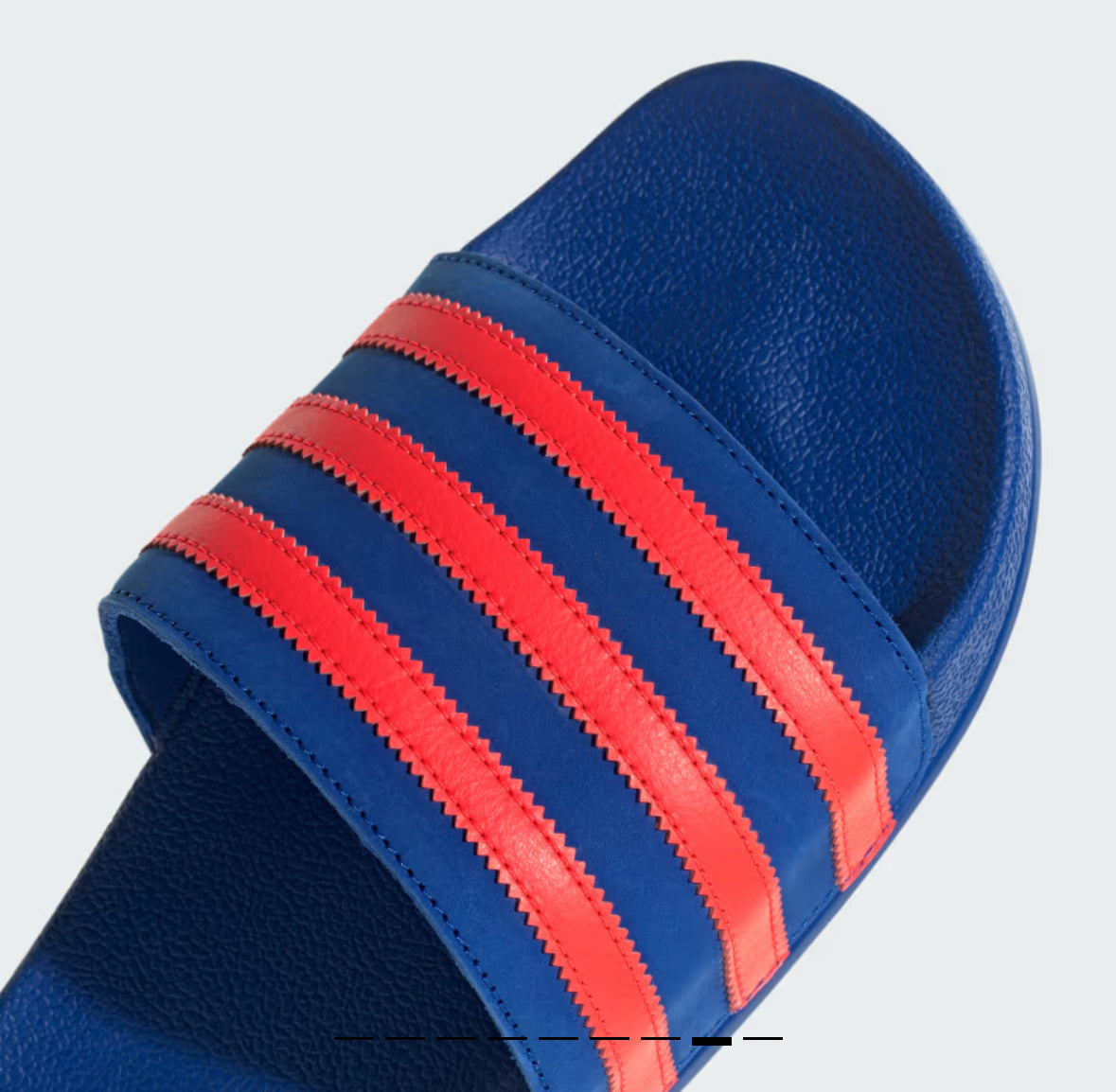 ADILETTE SLIDES-Power Blue / Solar Red / Power Blue-JH9002