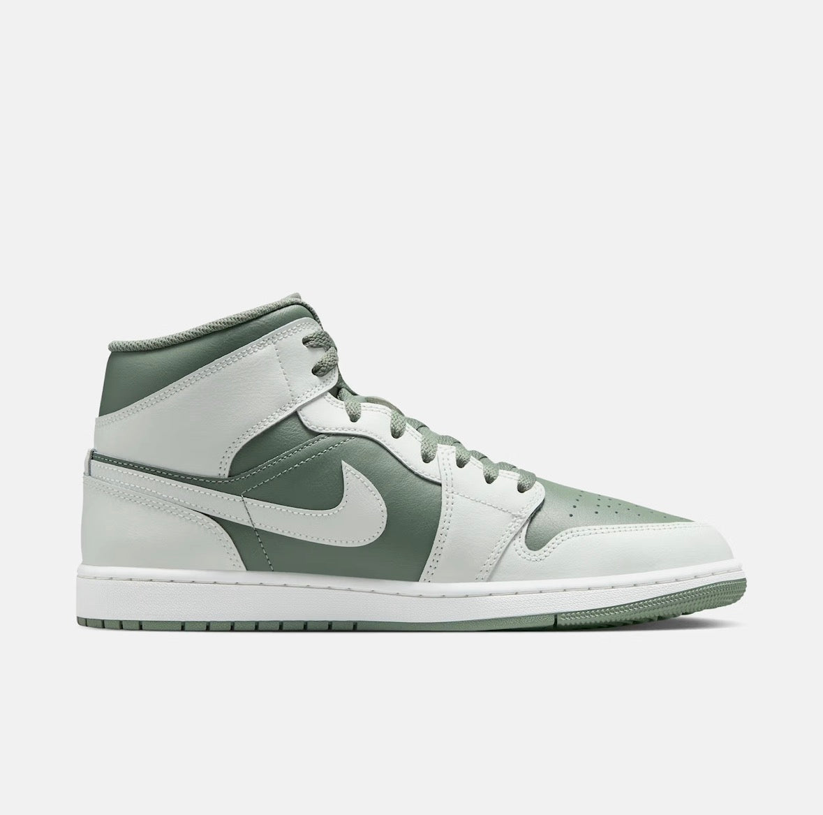 Air Jordan 1 Mid -Summit White|Vintage Lichen -Dq8426-107