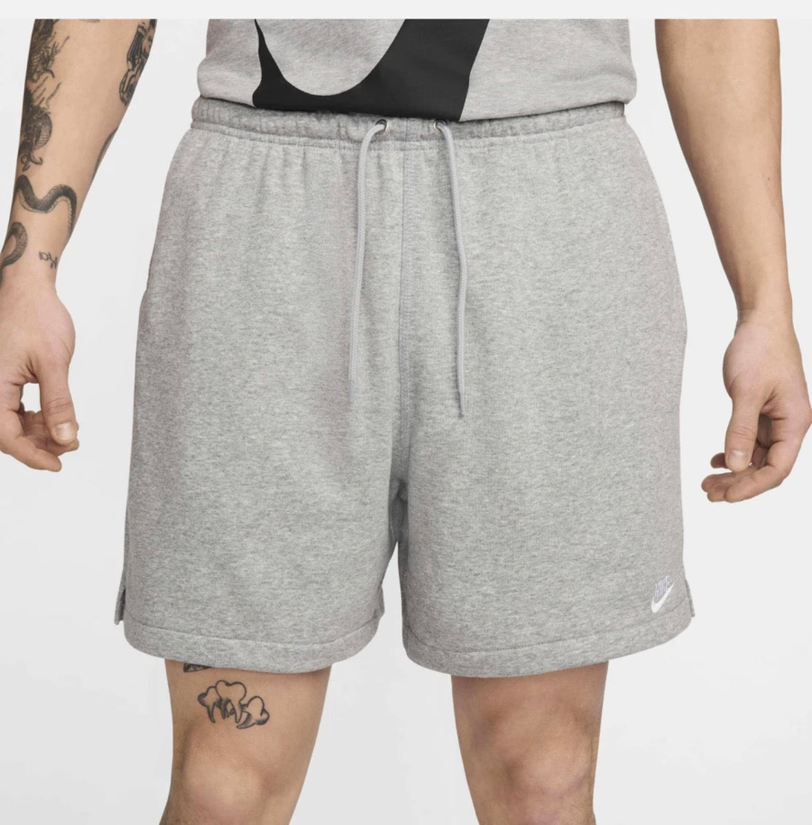 Nike Solid grey sport shorts-Fn3521-063