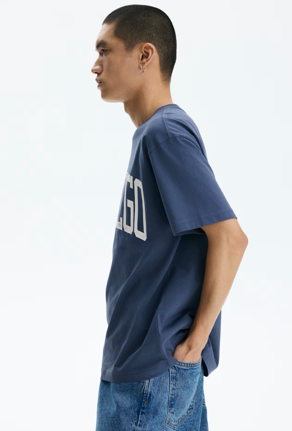 Loose Fit  Printed T-shirts-blue-san/Diego-0967955190
