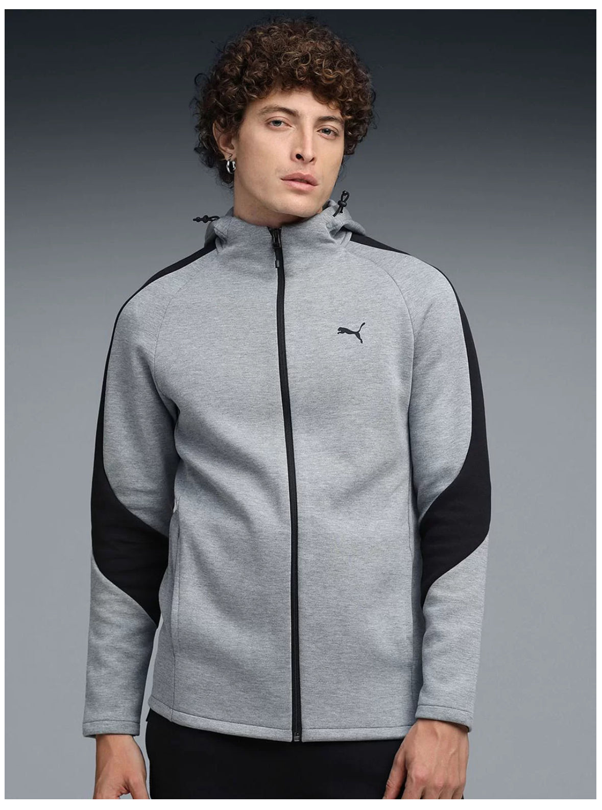 Puma Evostripe Solid cotton Slim_Fit Trainning Hoodie Sporty Jacket- 631529 03