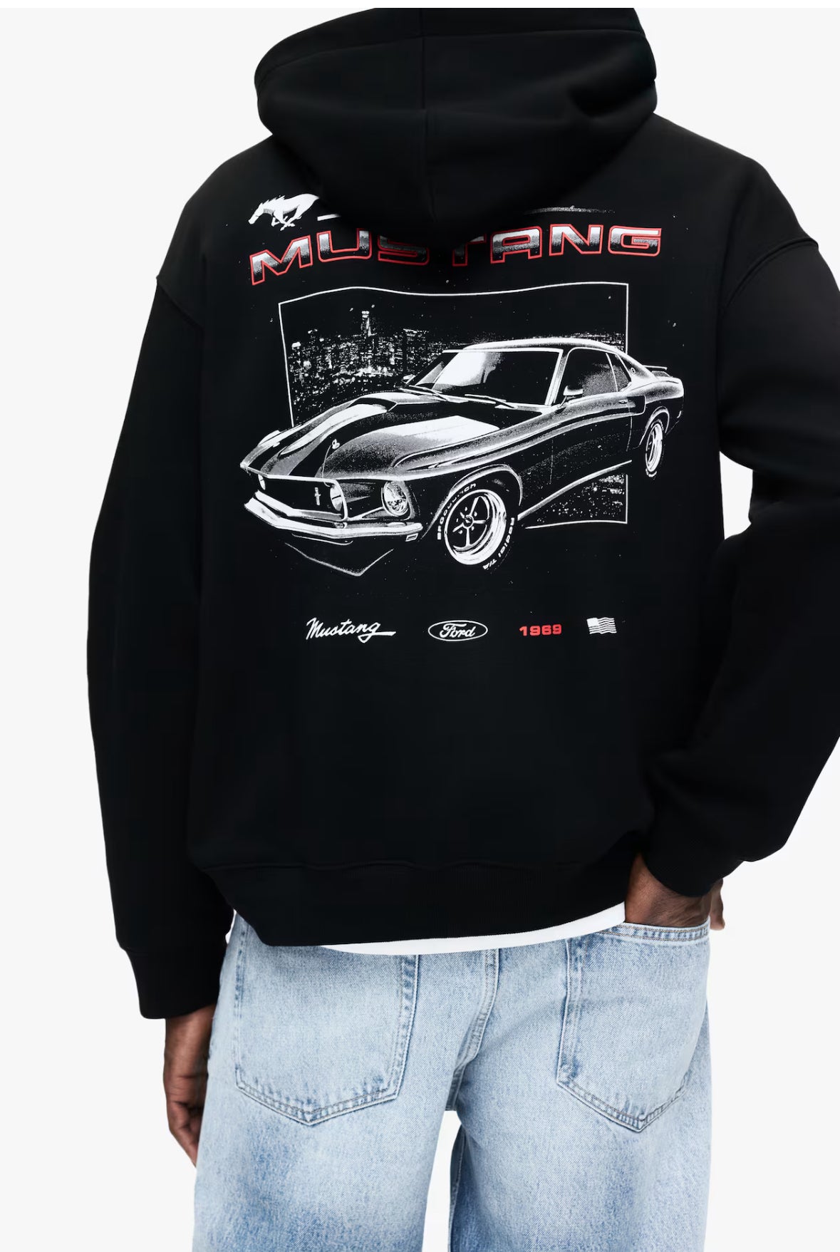 Loose fit hoodies - black Ford-1065654079