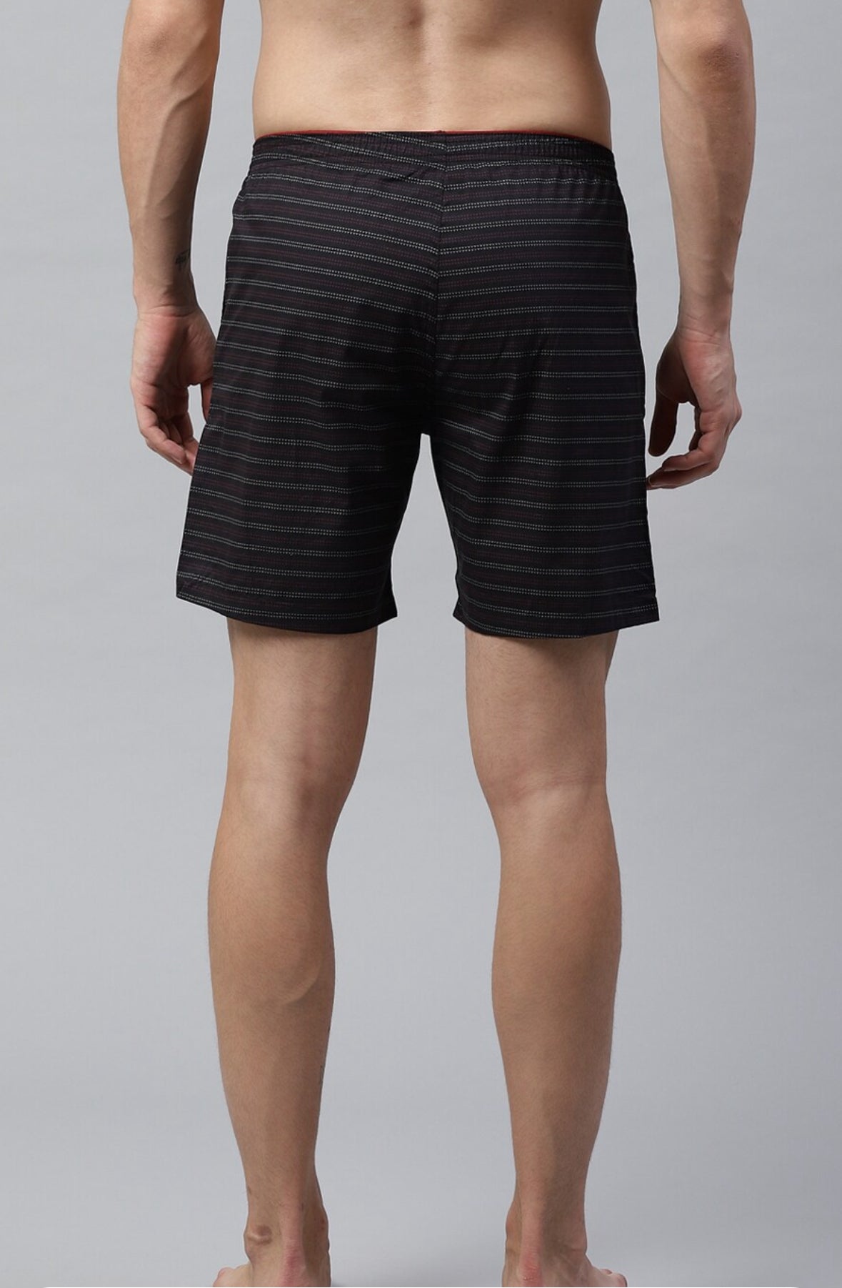 Men Assorted Striped Pure Cotton Boxers Shorts-300 ls-023