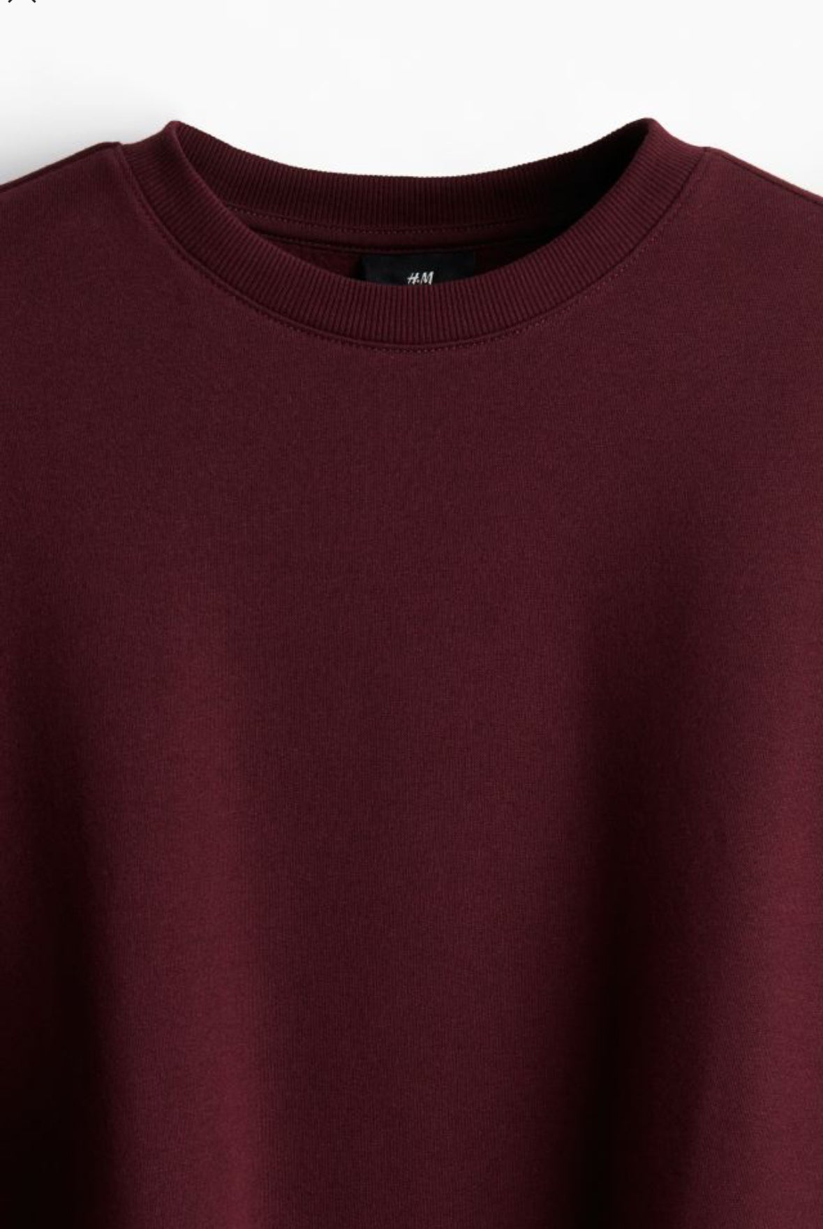 Loose Fit Sweatshirt-Burgundy-0970818098