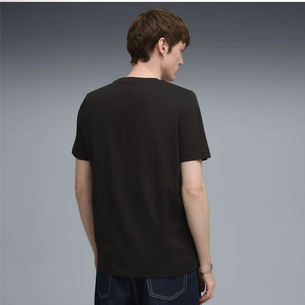 Puma Printed Round Neck Black T-Shirts-688031 01