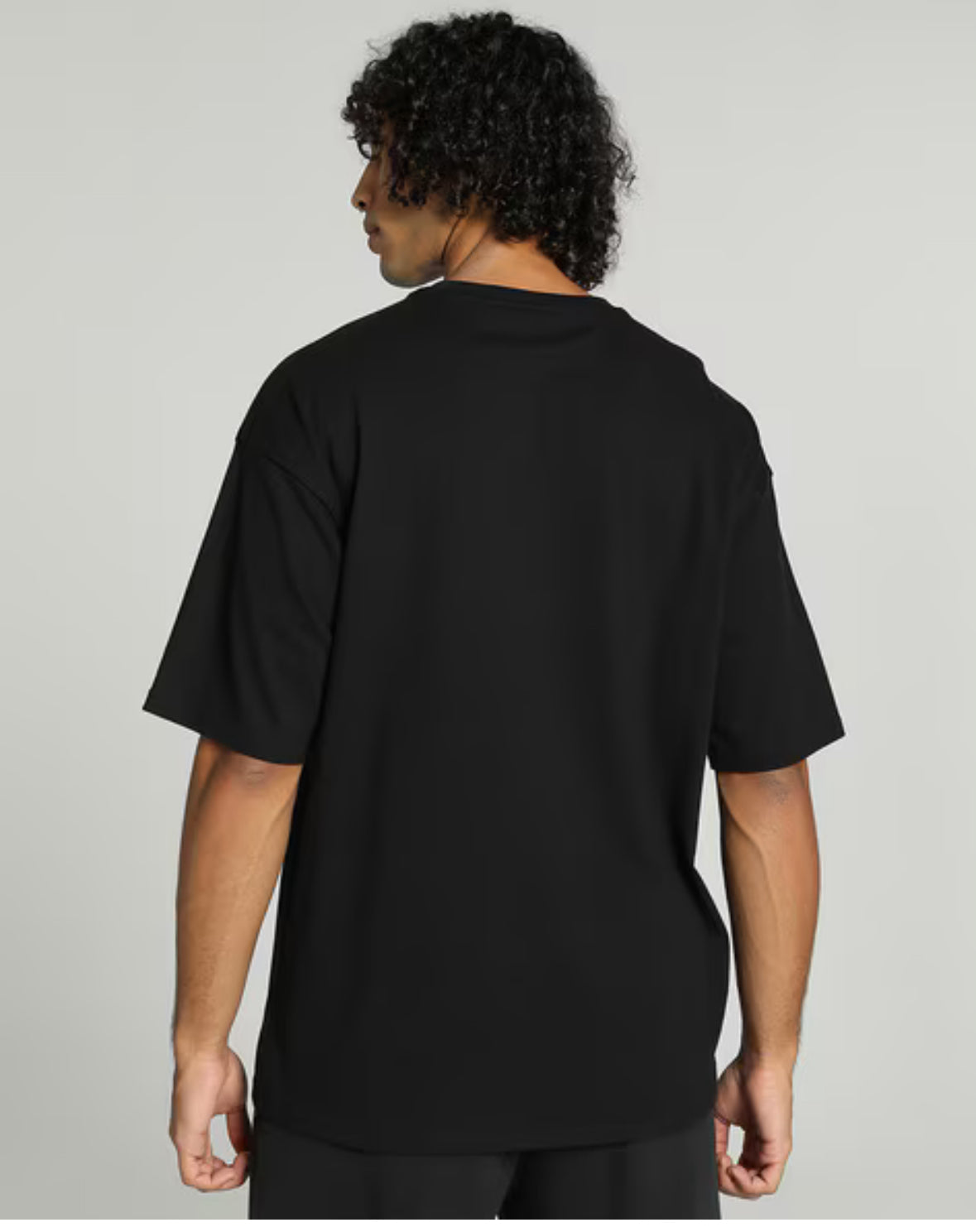 Oversized Crew-Neck T-Shirt-Black-679188 01