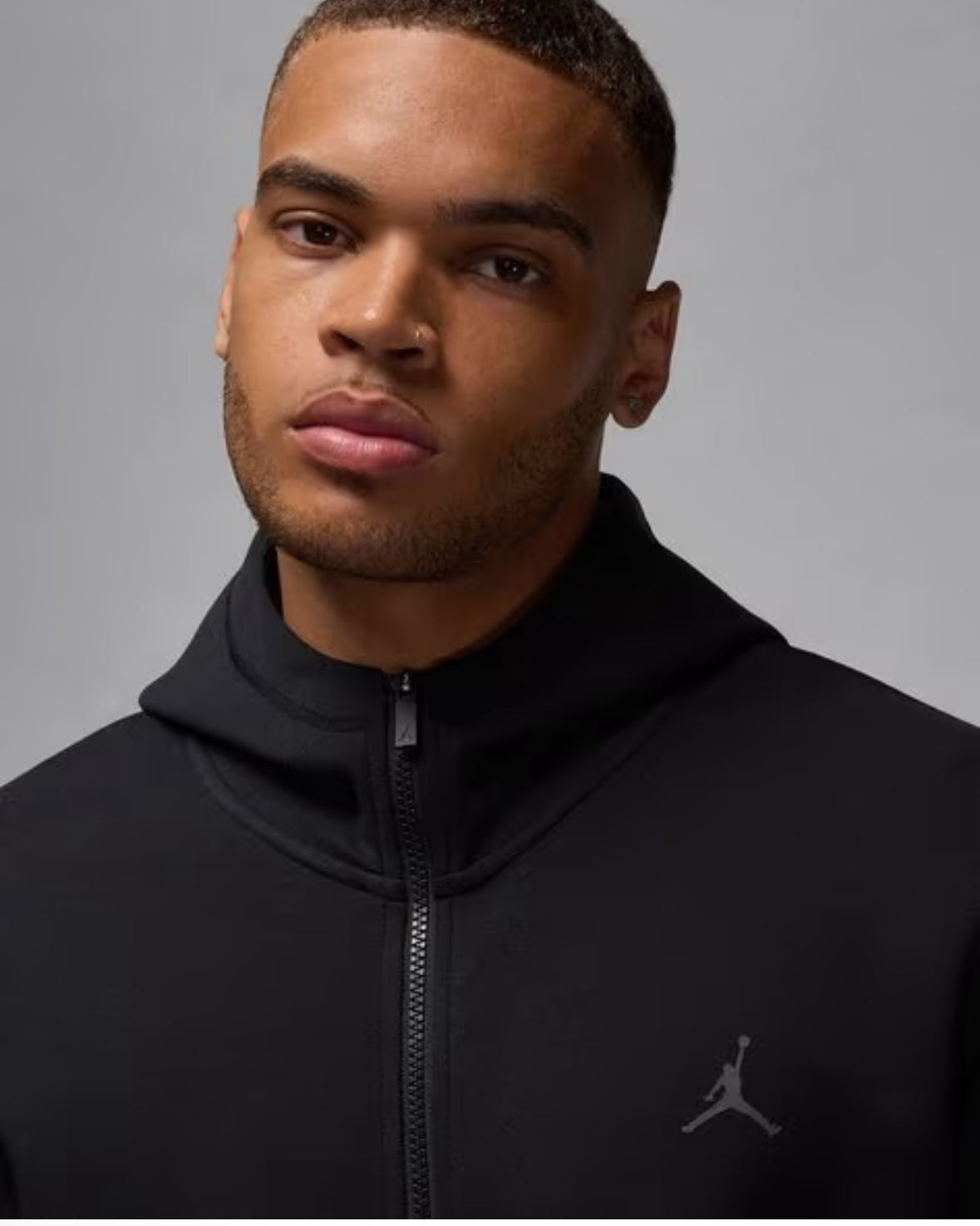 Men Jordan Sport Hoop Dri-Fit Zip-Front Hoodie -Fv8602-010