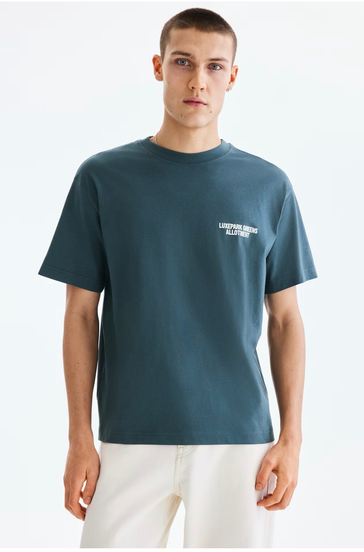 LOOSE FIT PRINTED Allotment T-Shirts-Dark turquoise -0967955179
