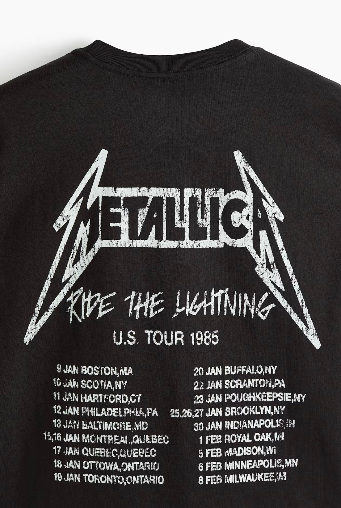 Loose Fit T-Shirt - Black/Metallica-0972640182