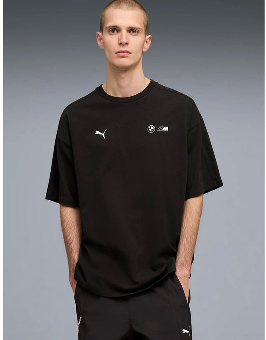 Puma BMW Motosport Printed Drop-Shoulder Sleeves T-Shirts-634874 01