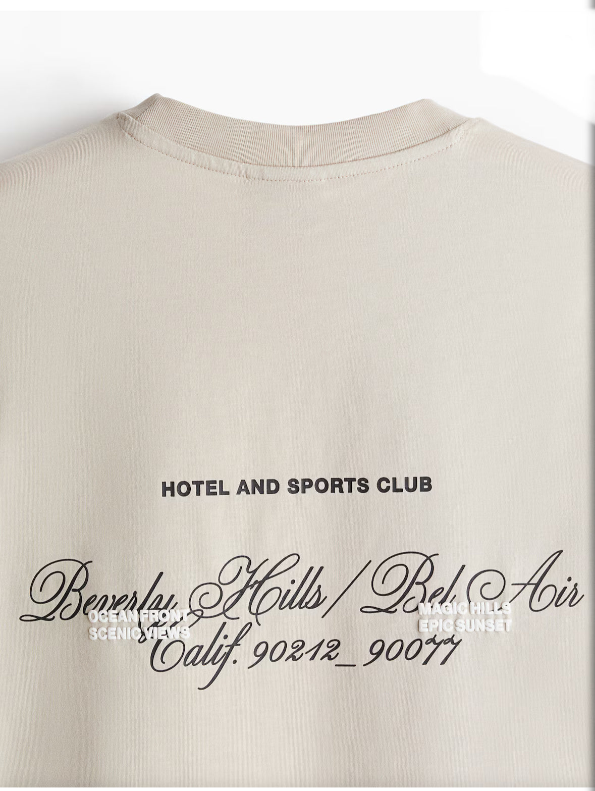 LOOSE FIT PRINTED T-SHIRT -Beige/Beverly Hills -1227157033