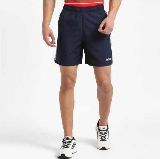 Adidas Striped Men Blue Sports Short-hb0802