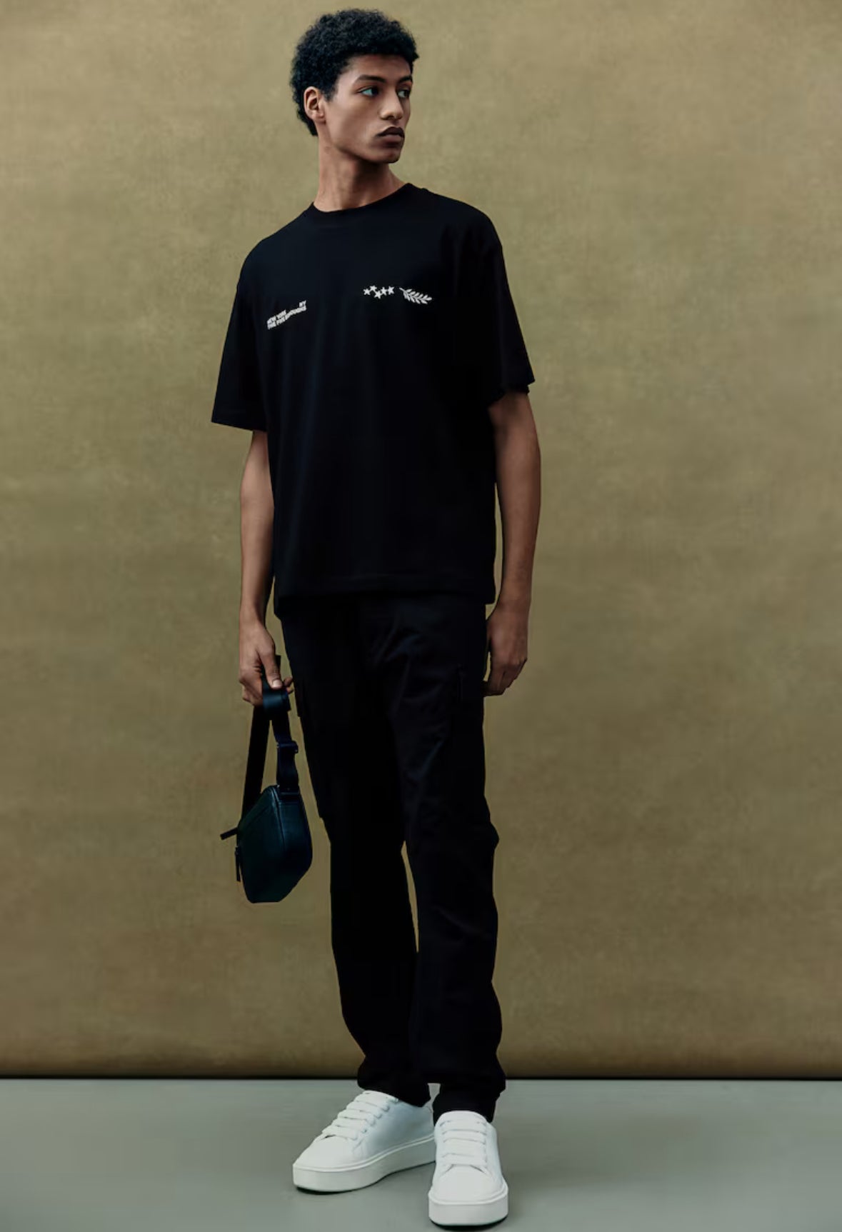 Loose Fit Printed T-shirt -Black/New York -1227157019