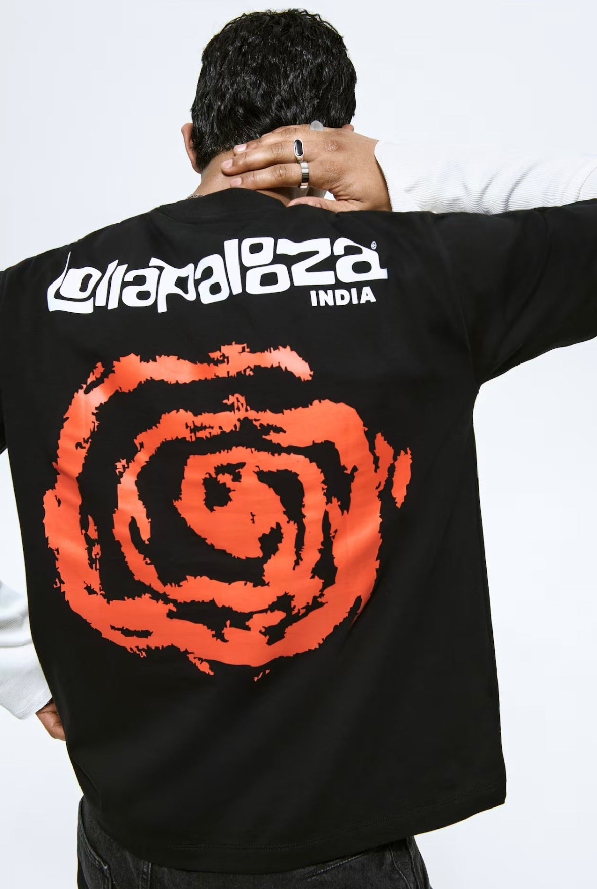 Loose Fit Printed T-Shirts-bLck -lollapalooza-1338233003
