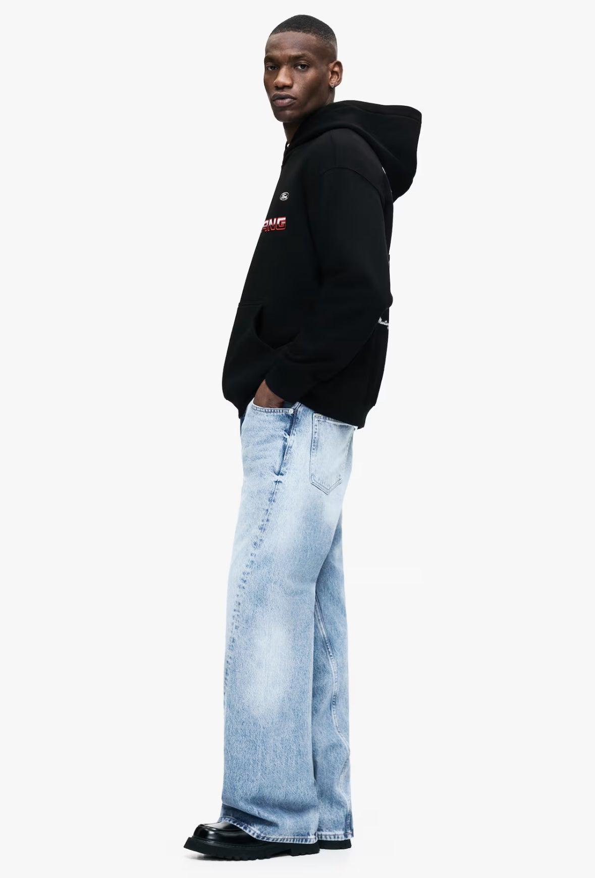 Loose fit hoodies - black Ford-1065654079