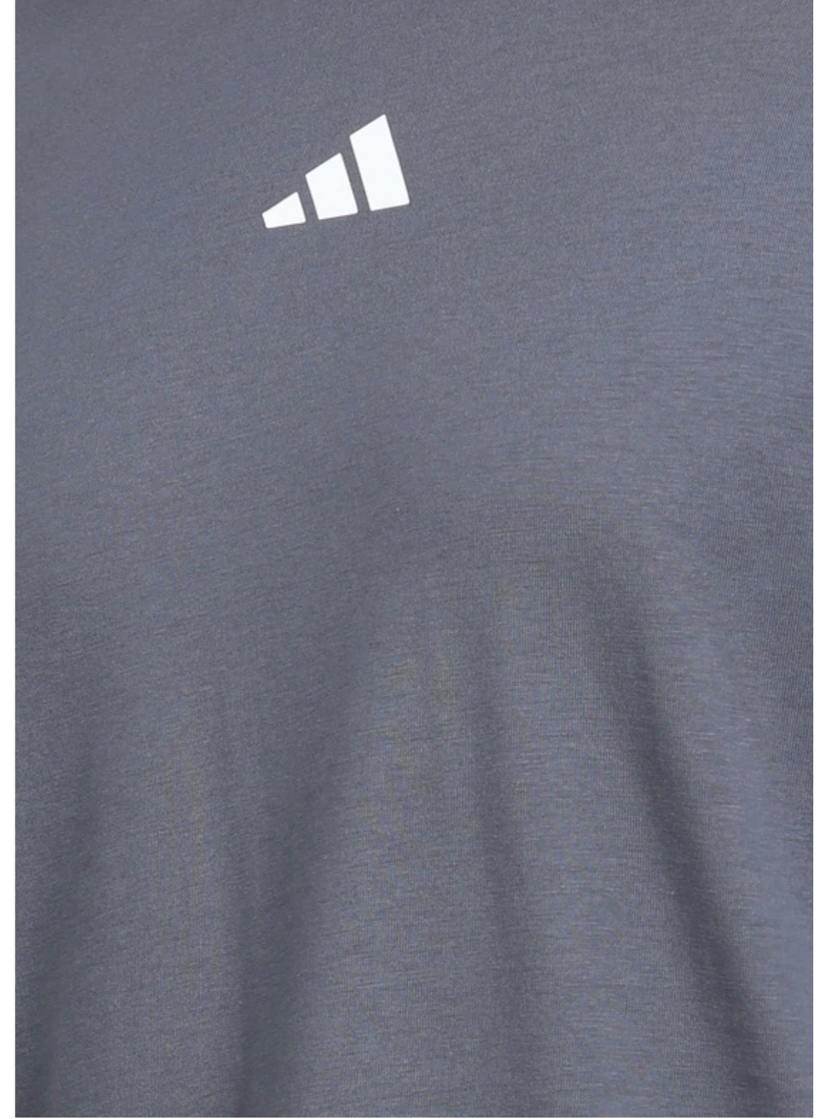 Adidas Striped Screw Neck Pure Cotton dark Grey T-Shirt-Kg9441