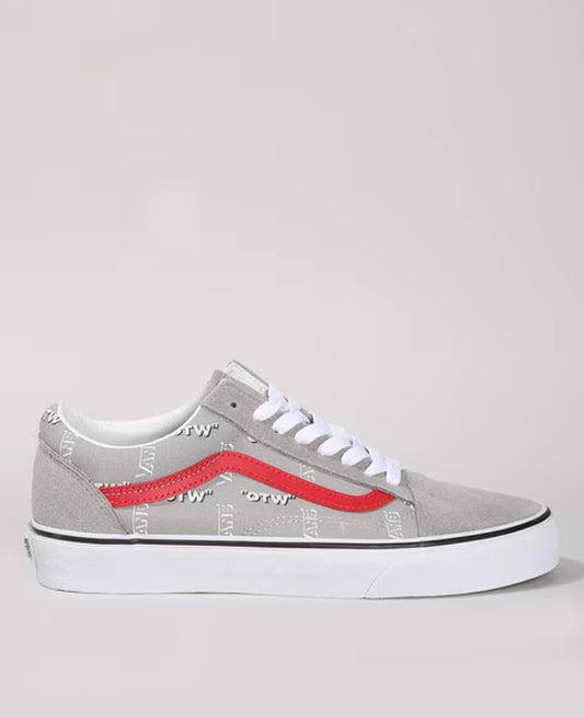 Old Skool Typographic Print Lace-Up Sneakers -71002976