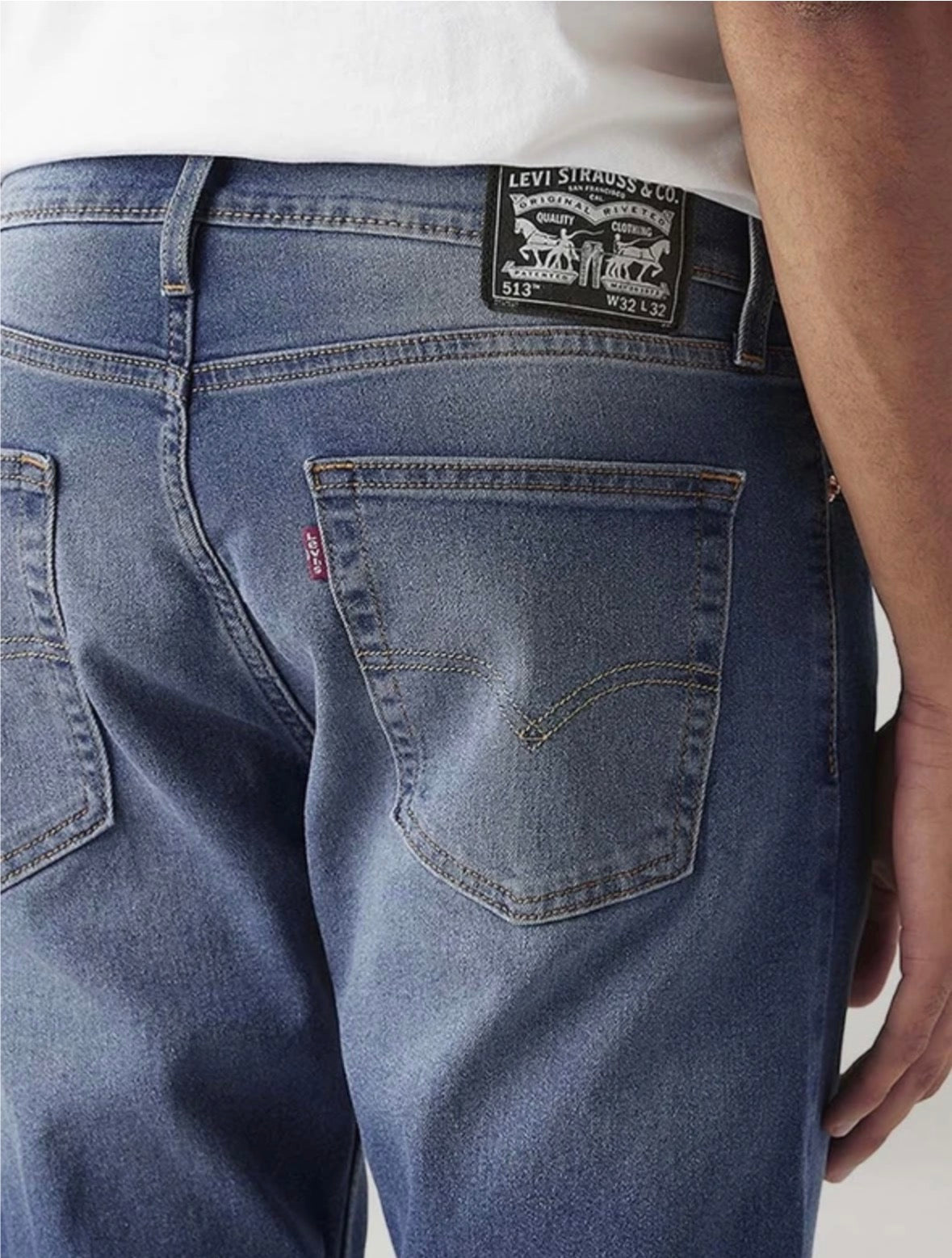 Levis 513 Men Straight fit mid rise Blue-0038i-0041