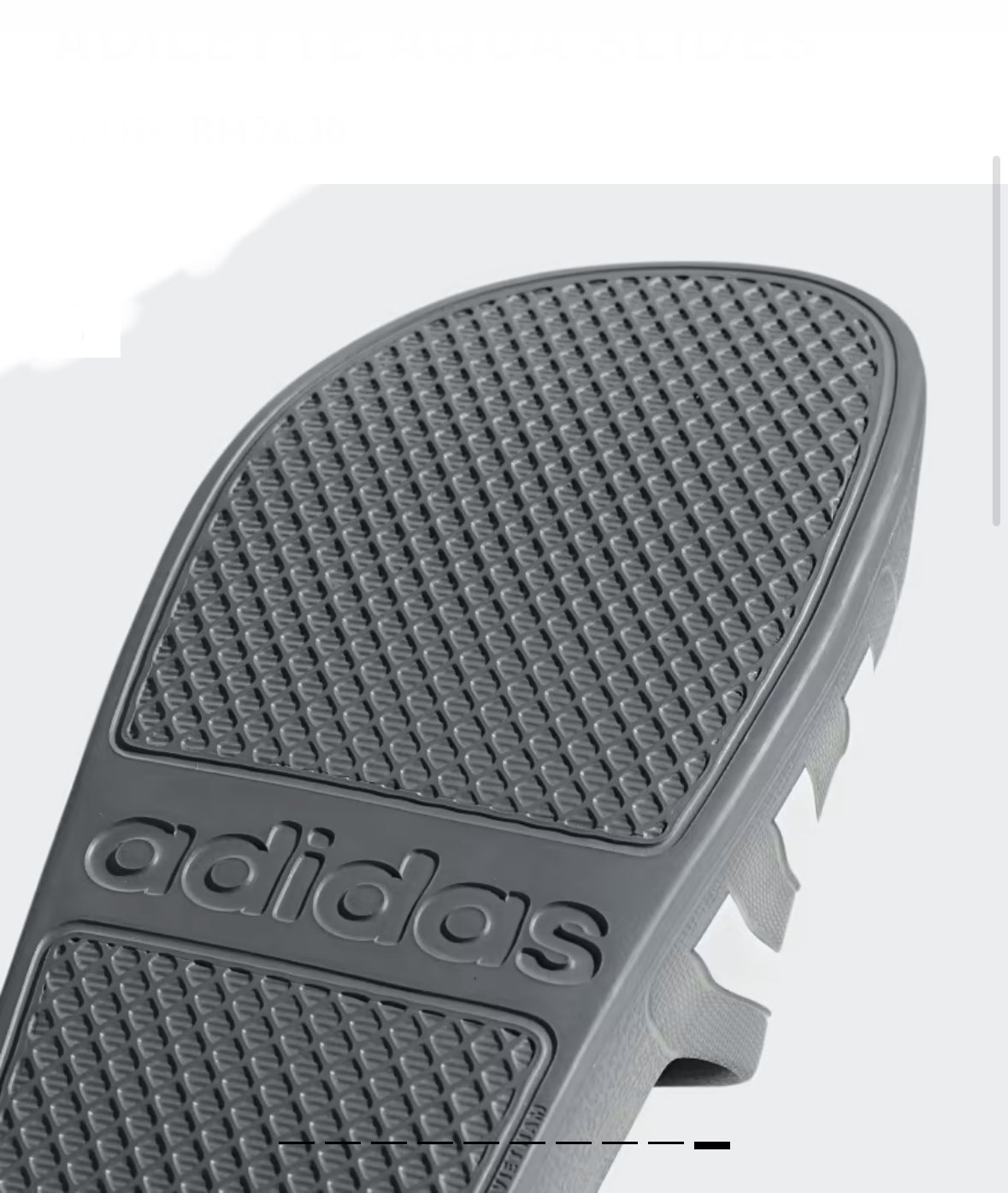 ADILETTE AQUA SLIDES -Grey -f35538