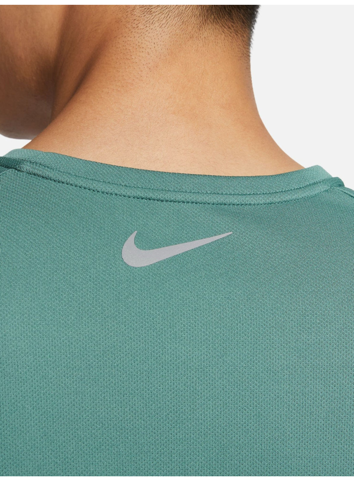 Men Printed Round Neck Polyester Green T -Shirt-fn3052-361