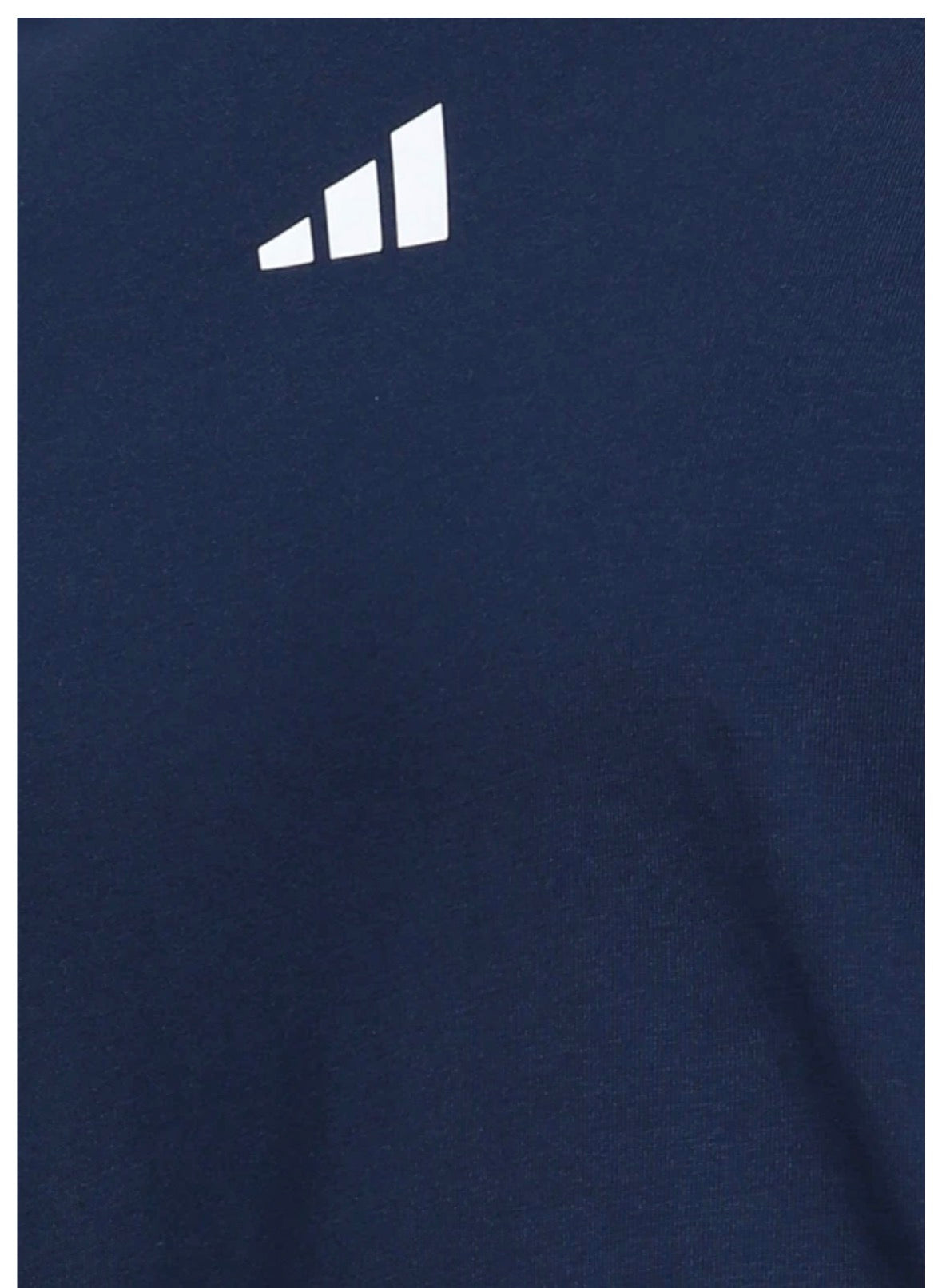 Adidas Striped Screw Neck Pure Cotton Dark Blue T-Shirt-Kg9443