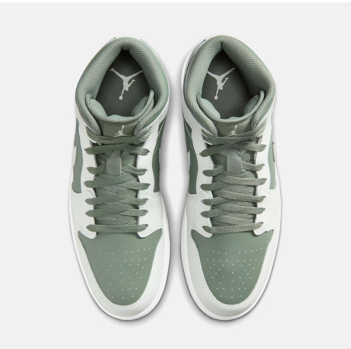 Air Jordan 1 Mid -Summit White|Vintage Lichen -Dq8426-107