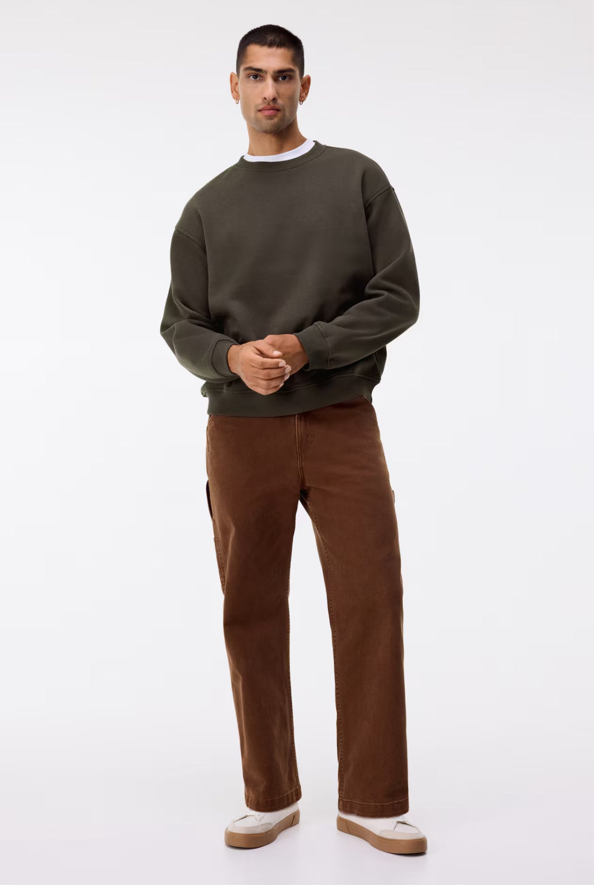 Loose fit sweat Green-1308076011