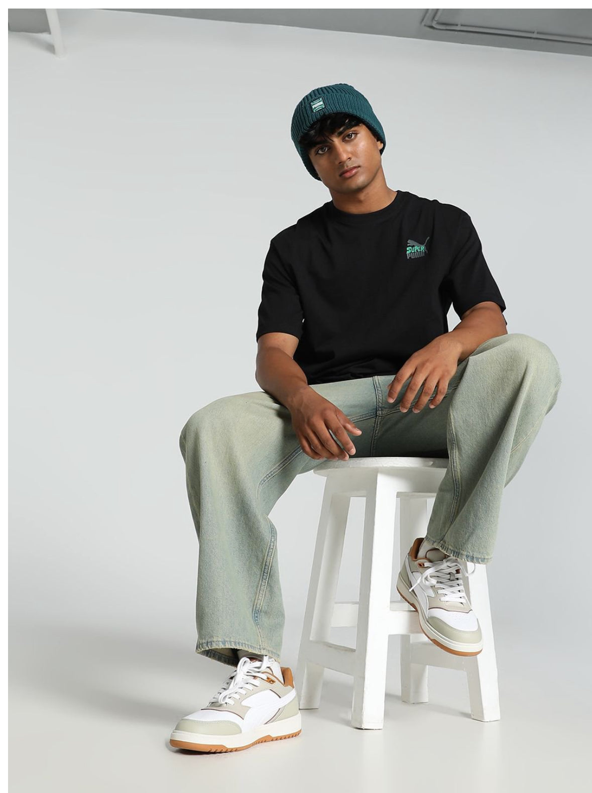 Puma Graphic Printed Pure Cotton Relaxed Fit T-Shirts-629238 01