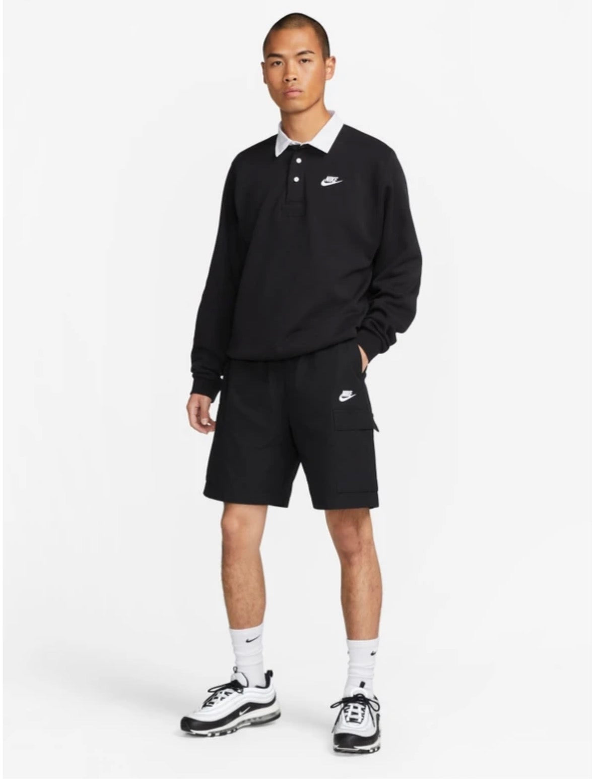 Nike Club Woven Cargo Shorts 'Black' -Fb1247-010
